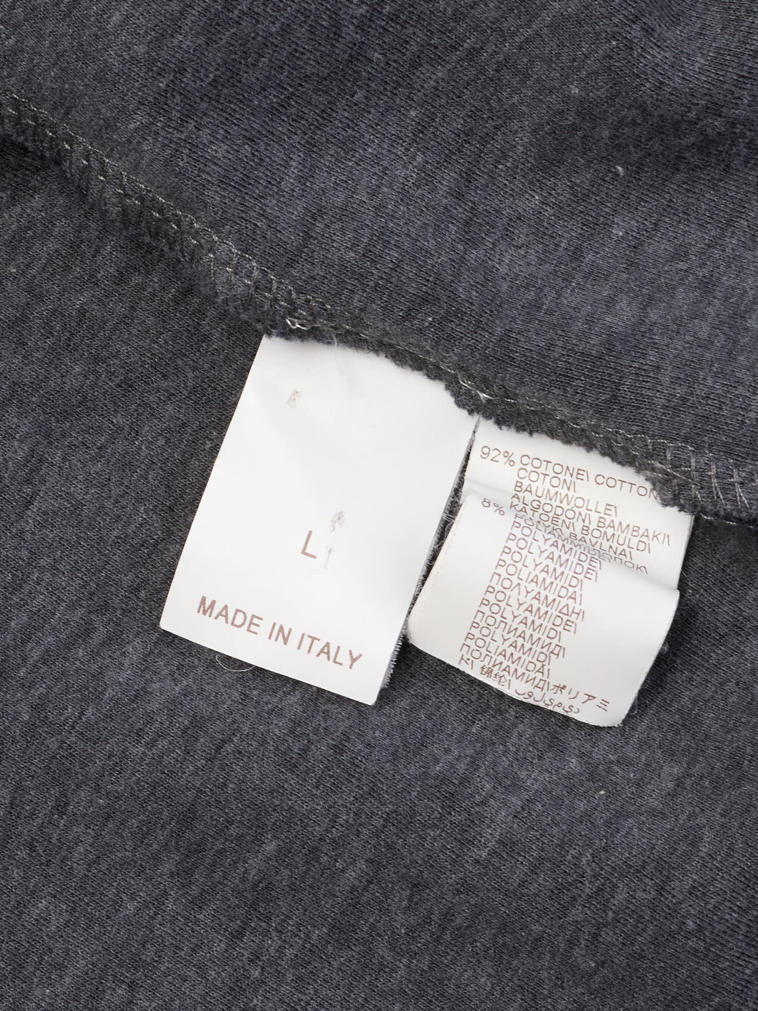 BRUNELLO CUCINELLI Blue Cotton Zip Hoodie Size L