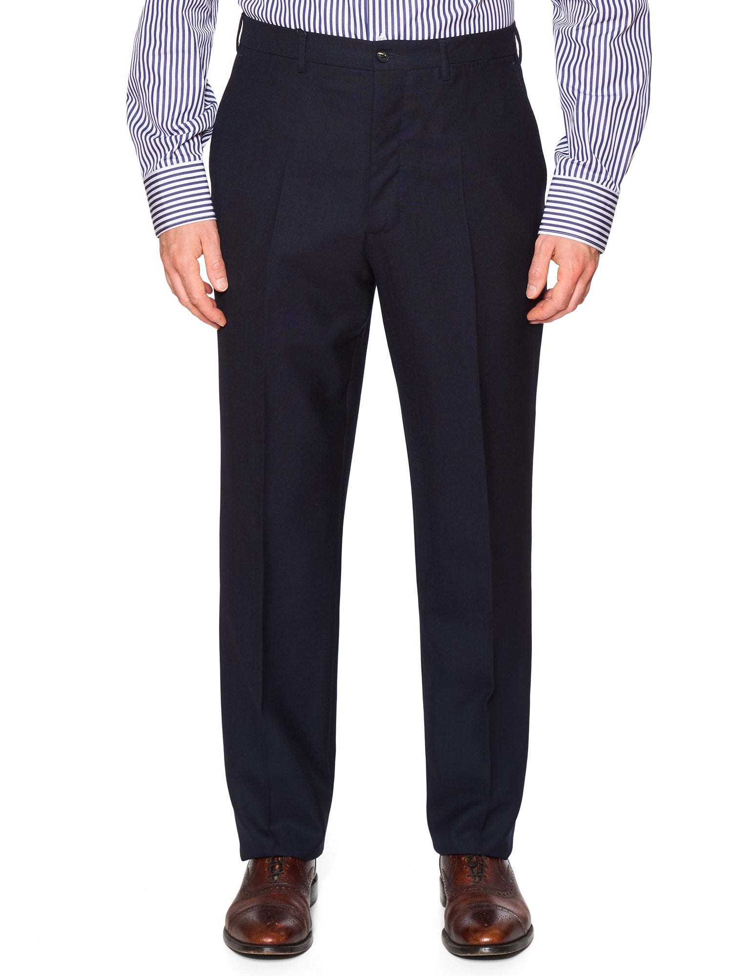 BERG & BERG Alfie Navy Blue Slim Fit Dress Pants EU 52 NEW US 36