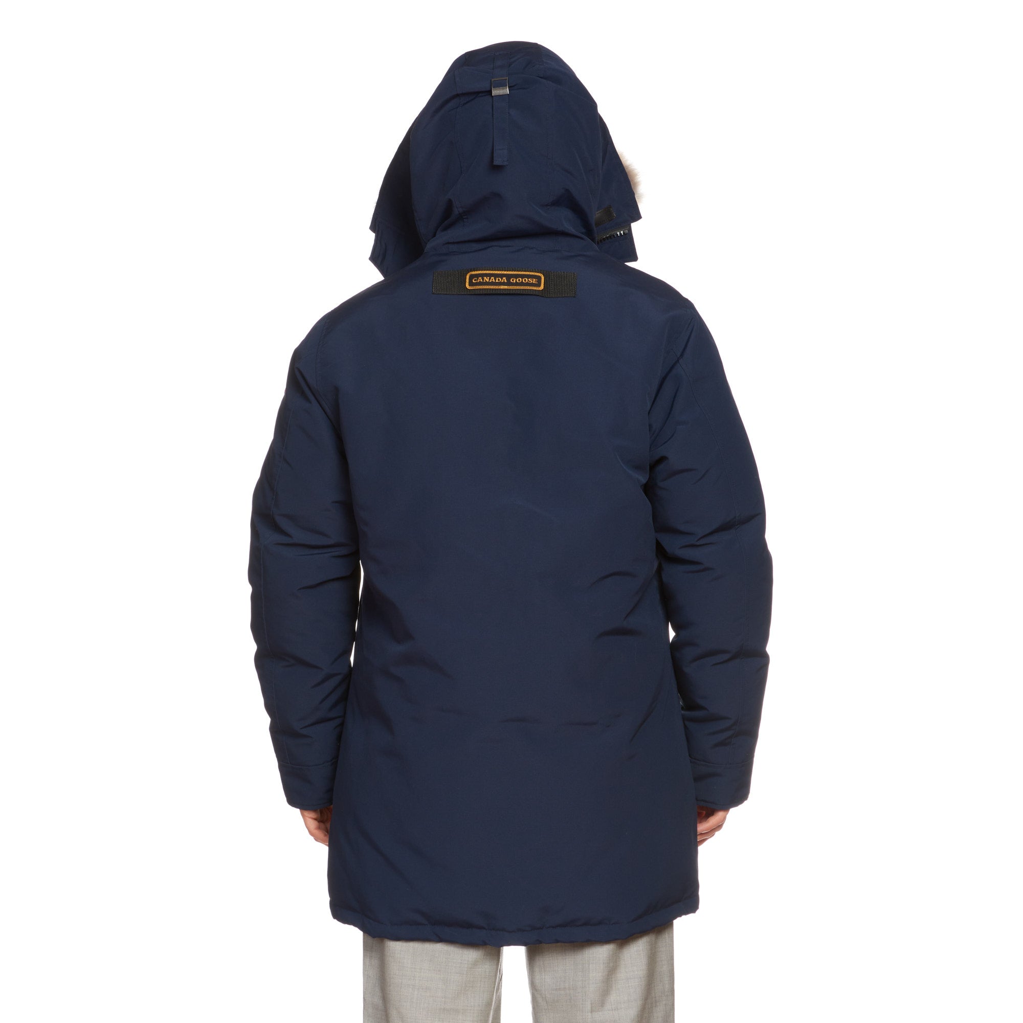 CANADA GOOSE Langford Parka 2062M 63 Atlantic Navy Blue Down Jacket Fur Ruff CANADA GOOSE