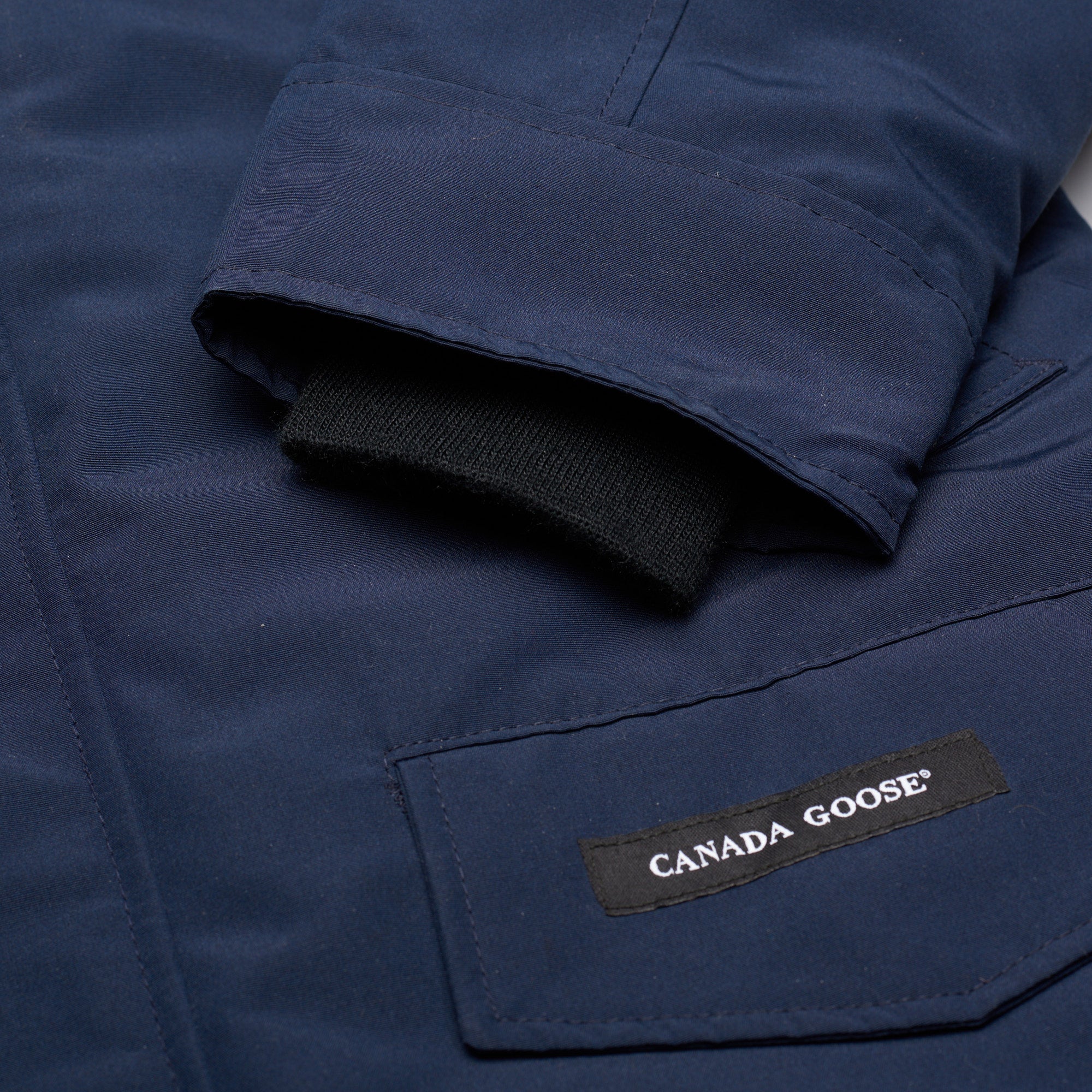 CANADA GOOSE Langford Parka 2062M 63 Atlantic Navy Blue Down Jacket Fur Ruff CANADA GOOSE