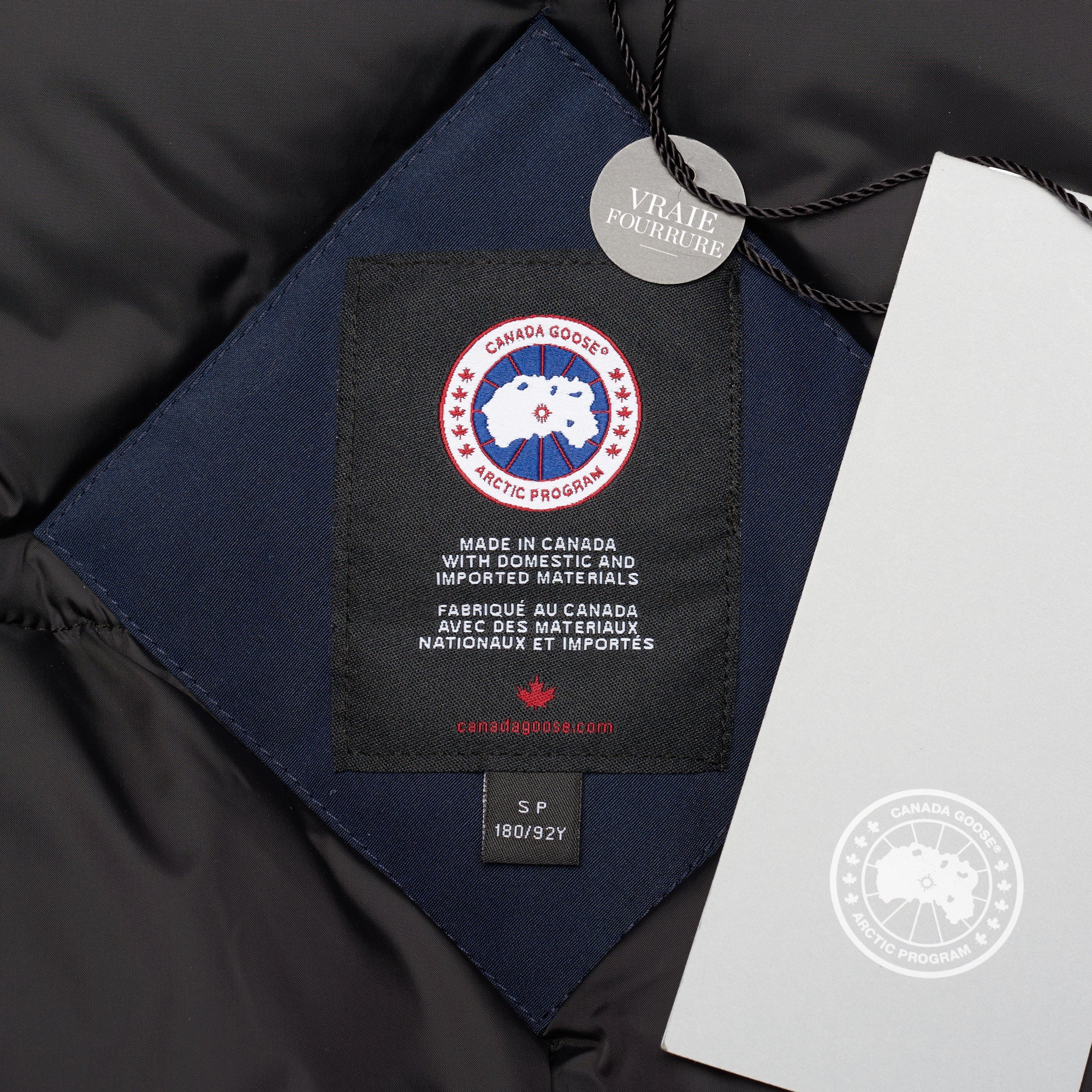 CANADA GOOSE Langford Parka 2062M 63 Atlantic Navy Blue Down Jacket Fur Ruff CANADA GOOSE