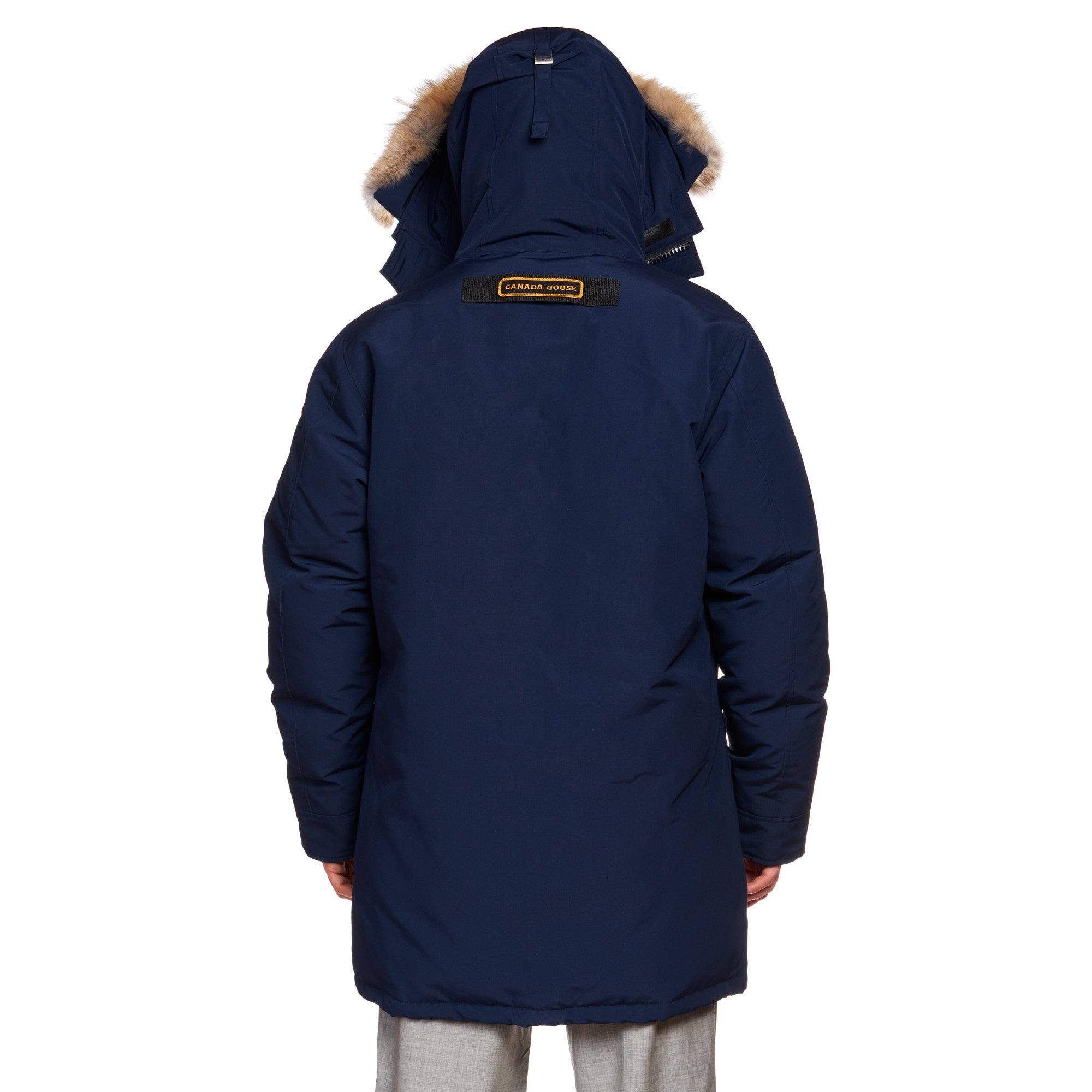 CANADA GOOSE Langford Parka 2062M 63 Atlantic Navy Blue Down Jacket Fur Ruff CANADA GOOSE