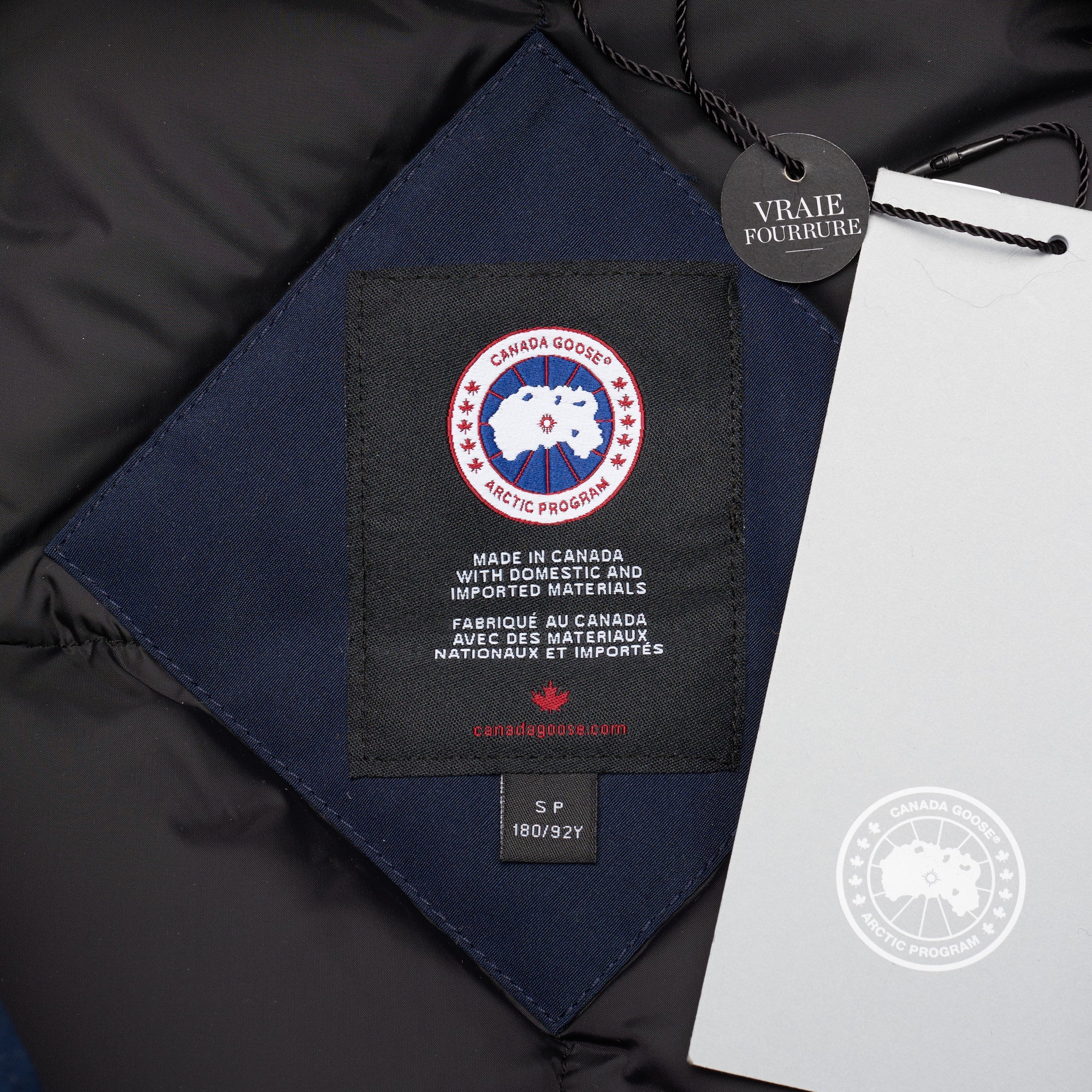 CANADA GOOSE Langford Parka 2062M 63 Atlantic Navy Blue Down Jacket Fur Ruff CANADA GOOSE