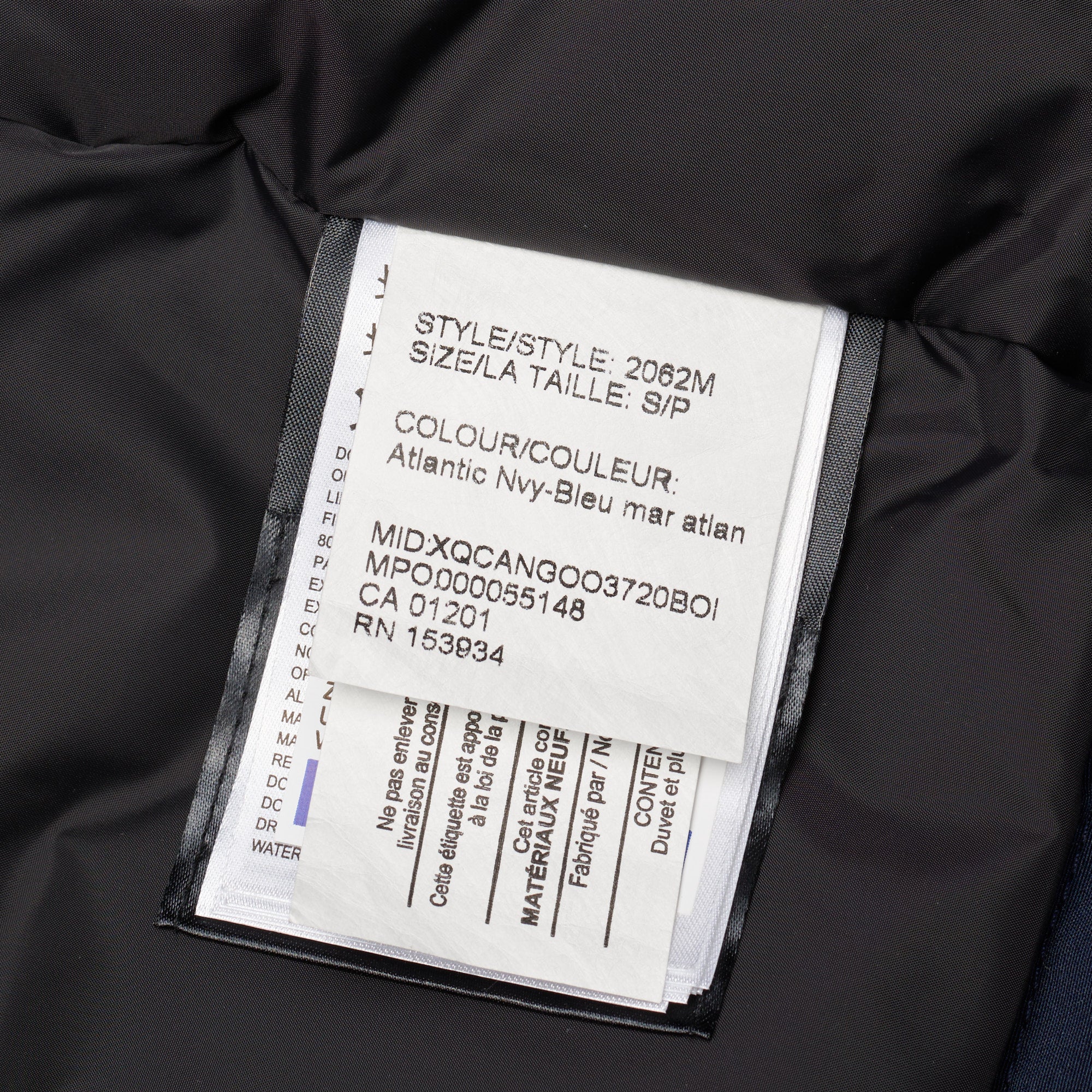 CANADA GOOSE Langford Parka 2062M 63 Atlantic Navy Blue Down Jacket Fur Ruff CANADA GOOSE