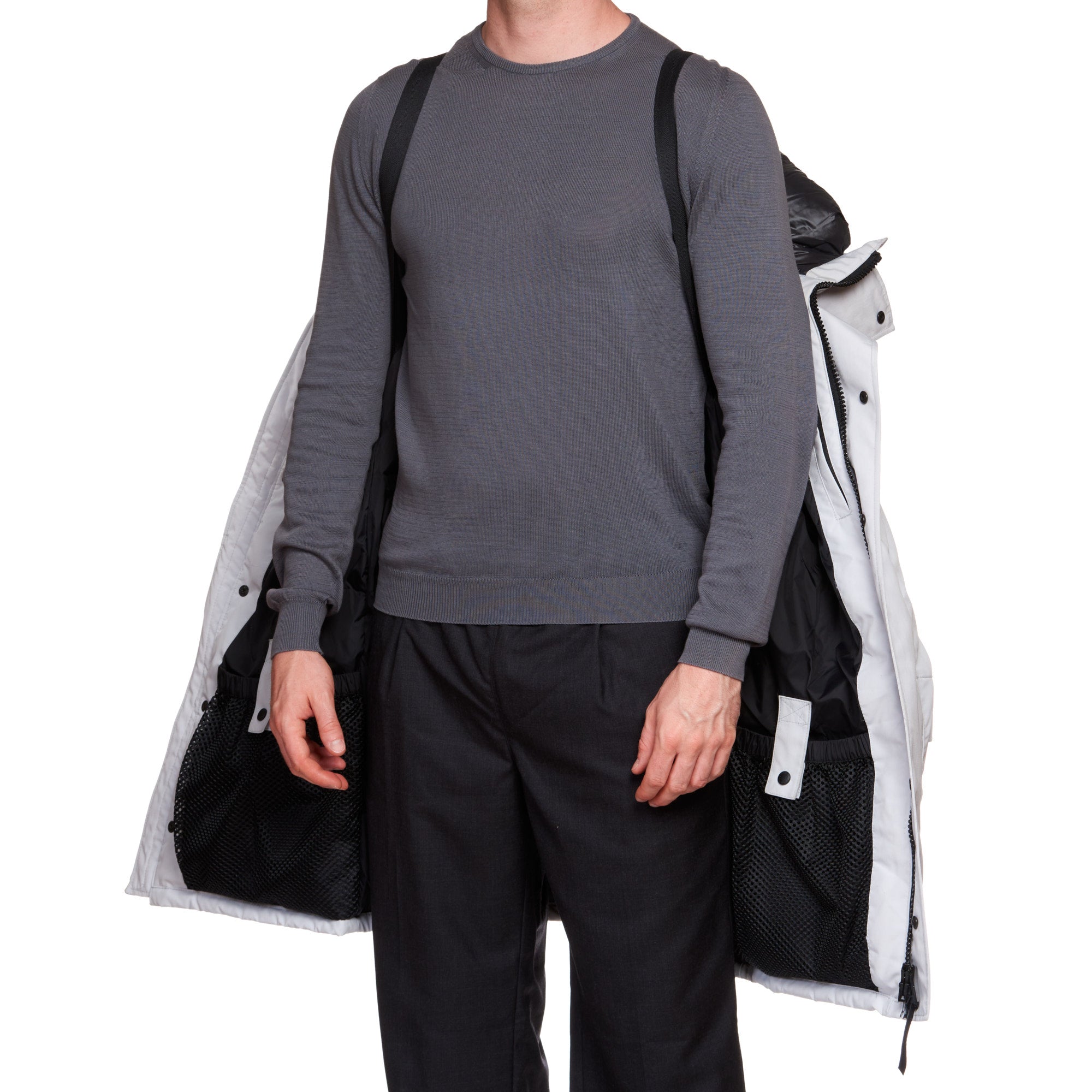 CANADA GOOSE Sherridon Parka Black Label 2073MB 200 with Fur Ruff Silverbirch CANADA GOOSE