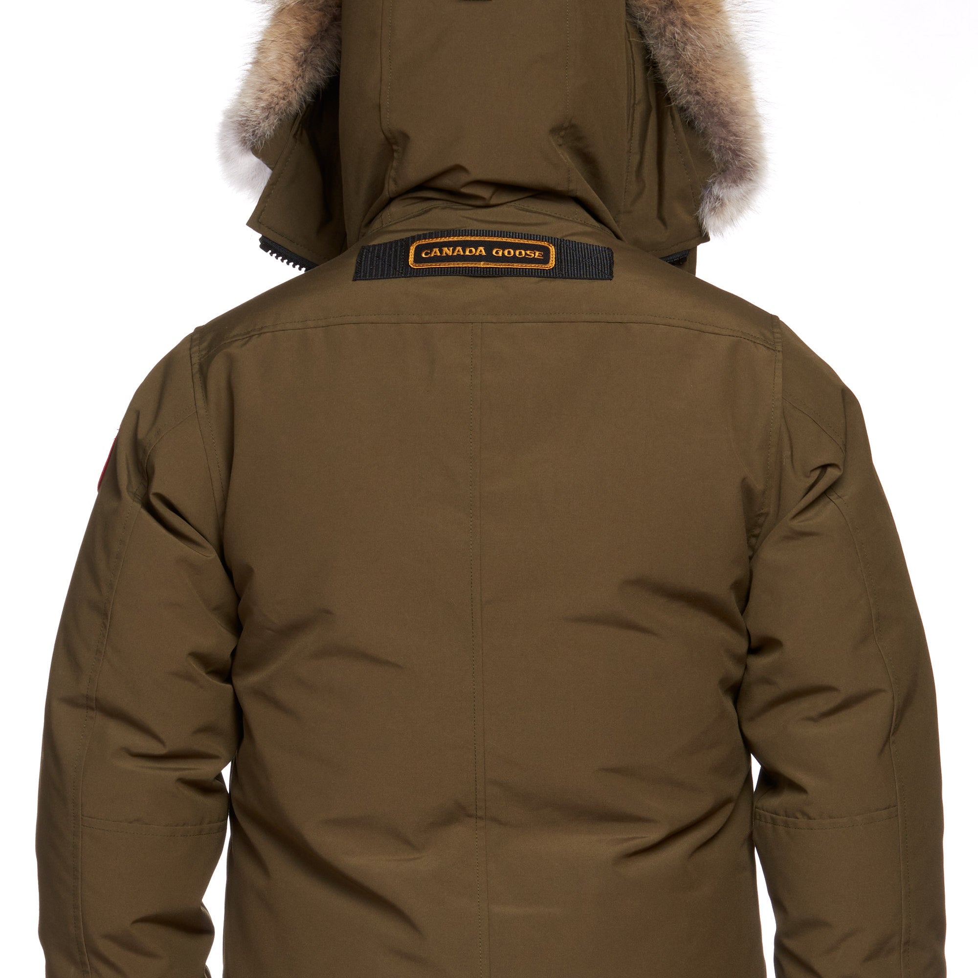 CANADA GOOSE Chateau Parka 3426M 49 Military Green Down Jacket Size S Fur Ruff CANADA GOOSE