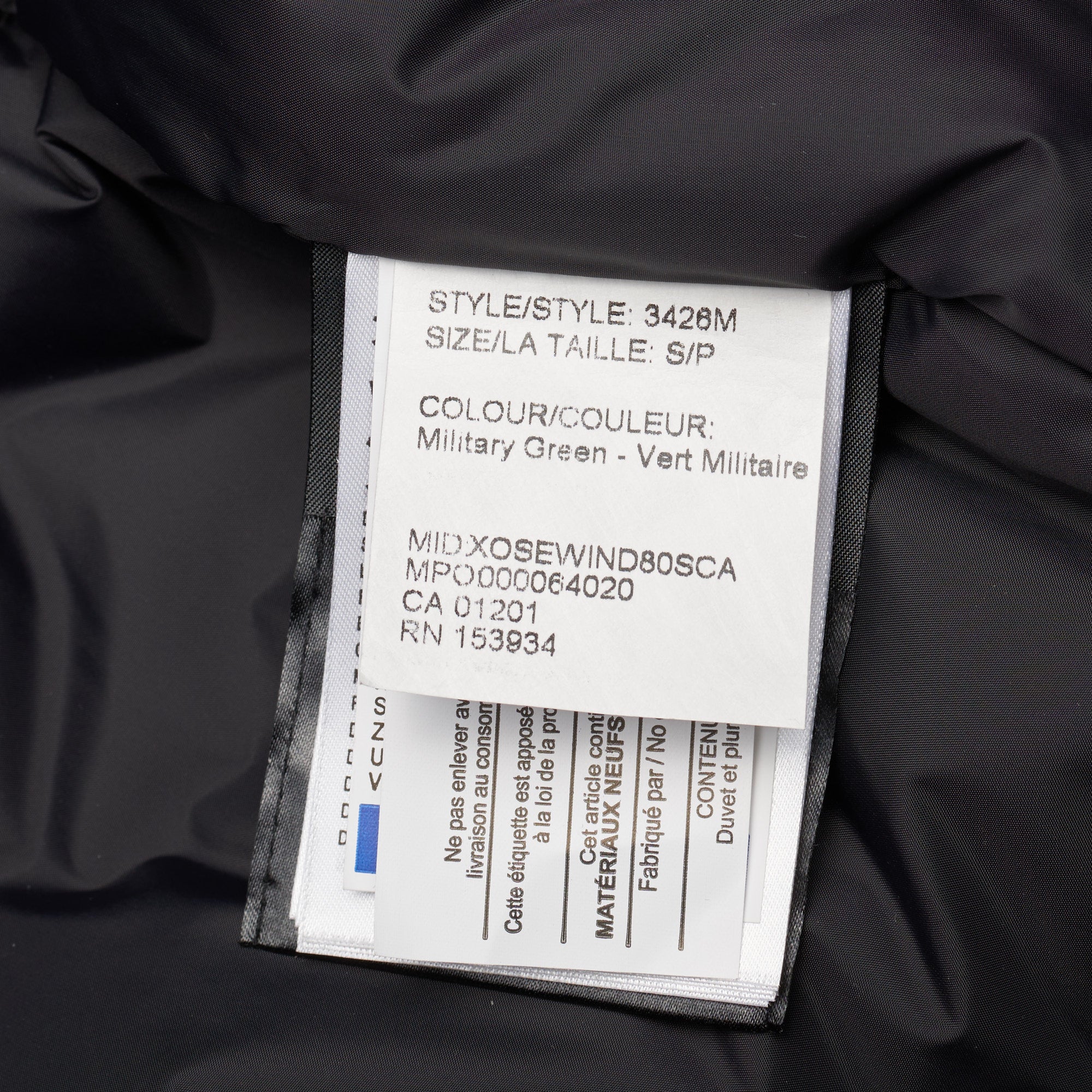 CANADA GOOSE Chateau Parka 3426M 49 Military Green Down Jacket Size S Fur Ruff CANADA GOOSE