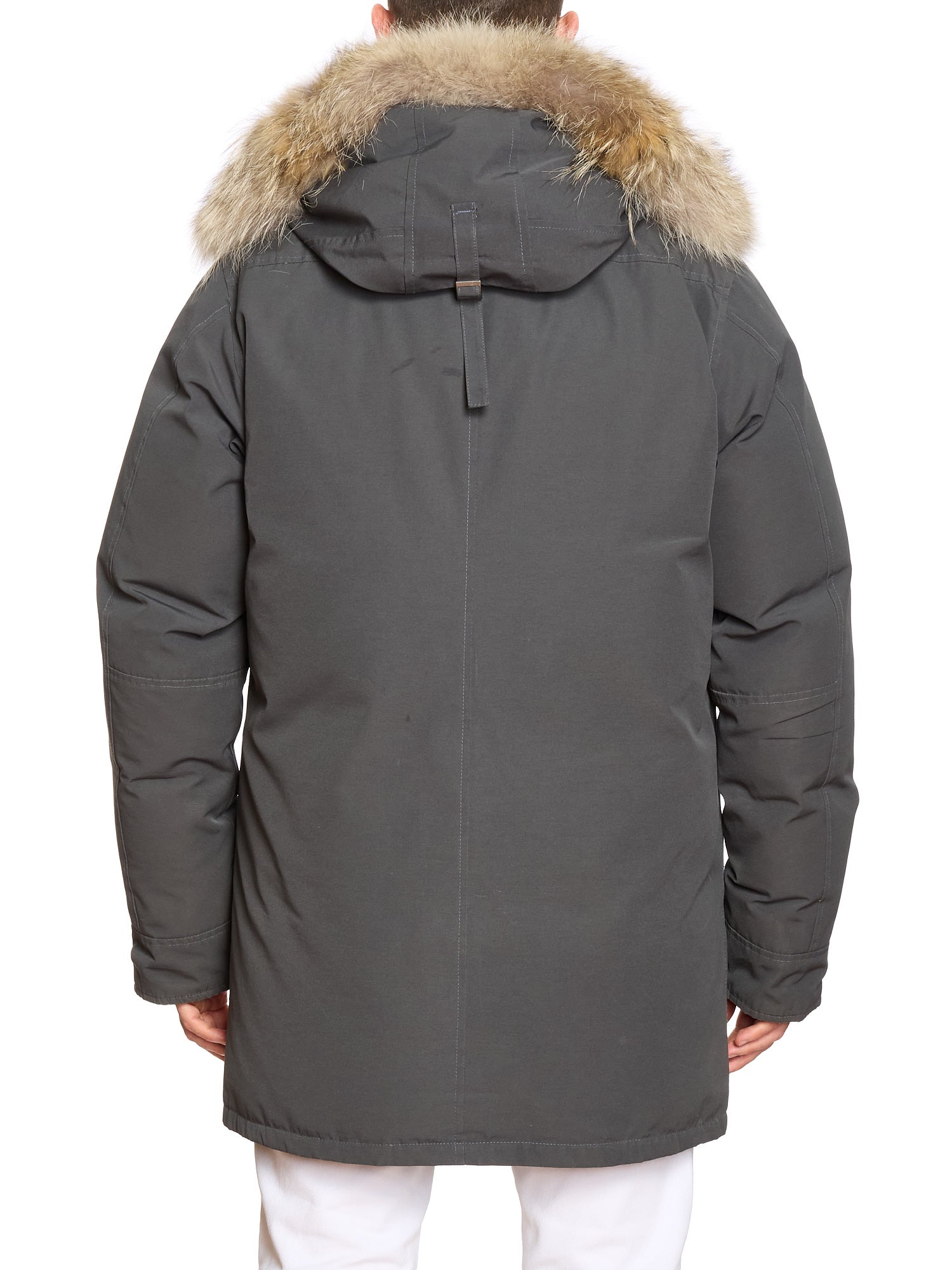 CANADA GOOSE Chateau Parka 3426M Gray Down Jacket Size XL Fur Ruff