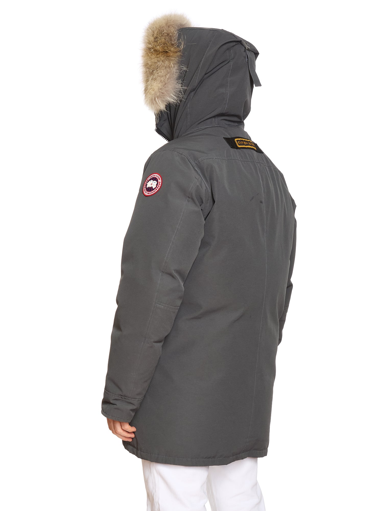 CANADA GOOSE Chateau Parka 3426M Gray Down Jacket Size XL Fur Ruff