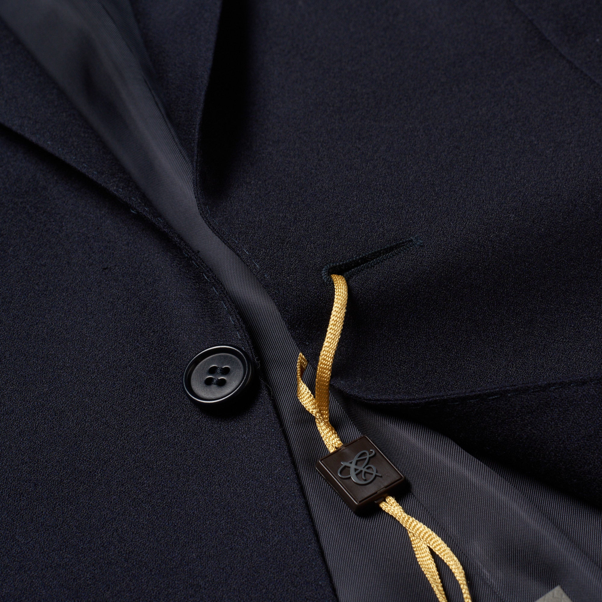 CANALI 1934 Dark Blue Wool Flannel Suit EU 50 US 40 Regular Slim Fit Cut CANALI