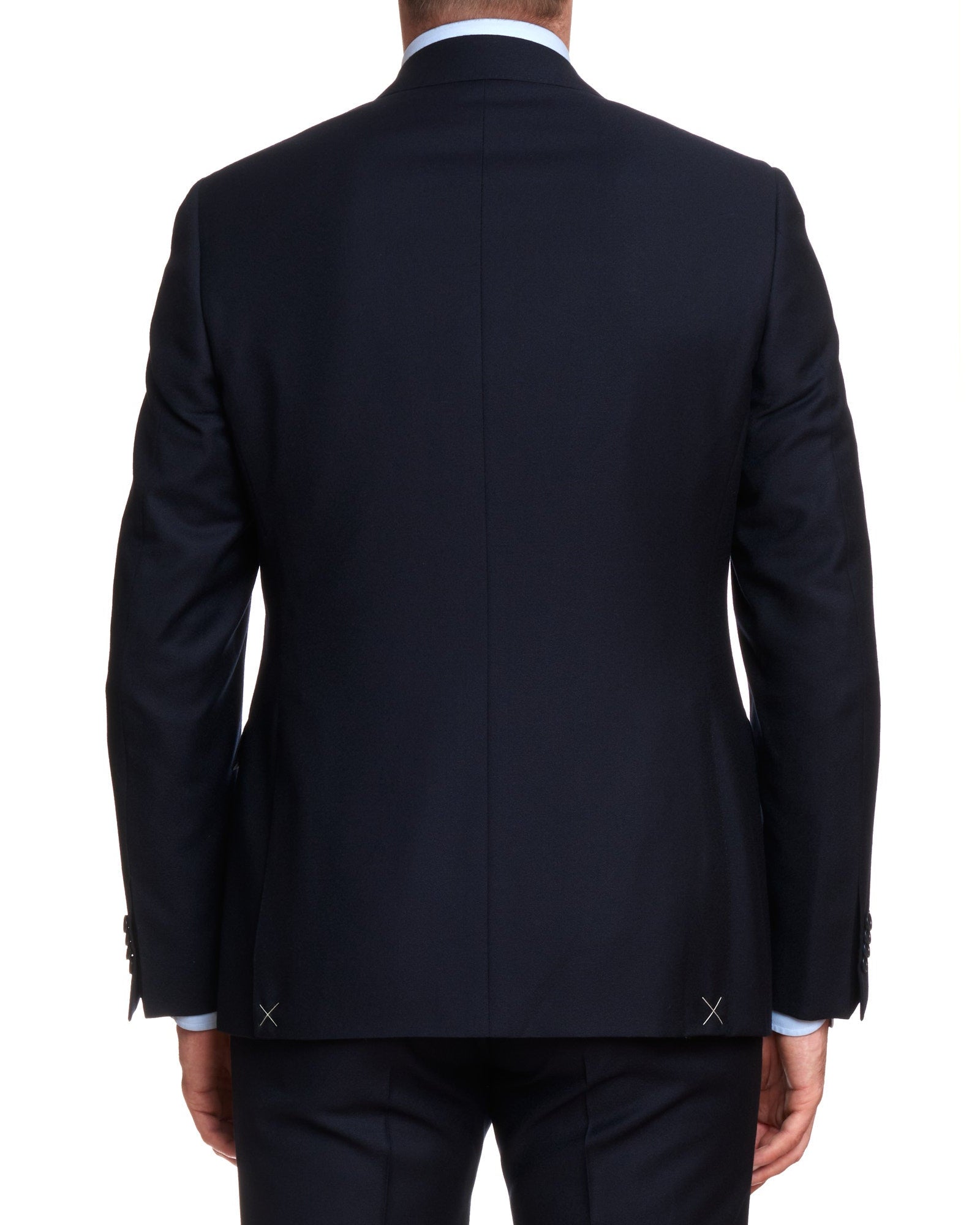 CANALI 1934 Dark Blue Wool Flannel Suit EU 50 US 40 Regular Slim Fit Cut CANALI