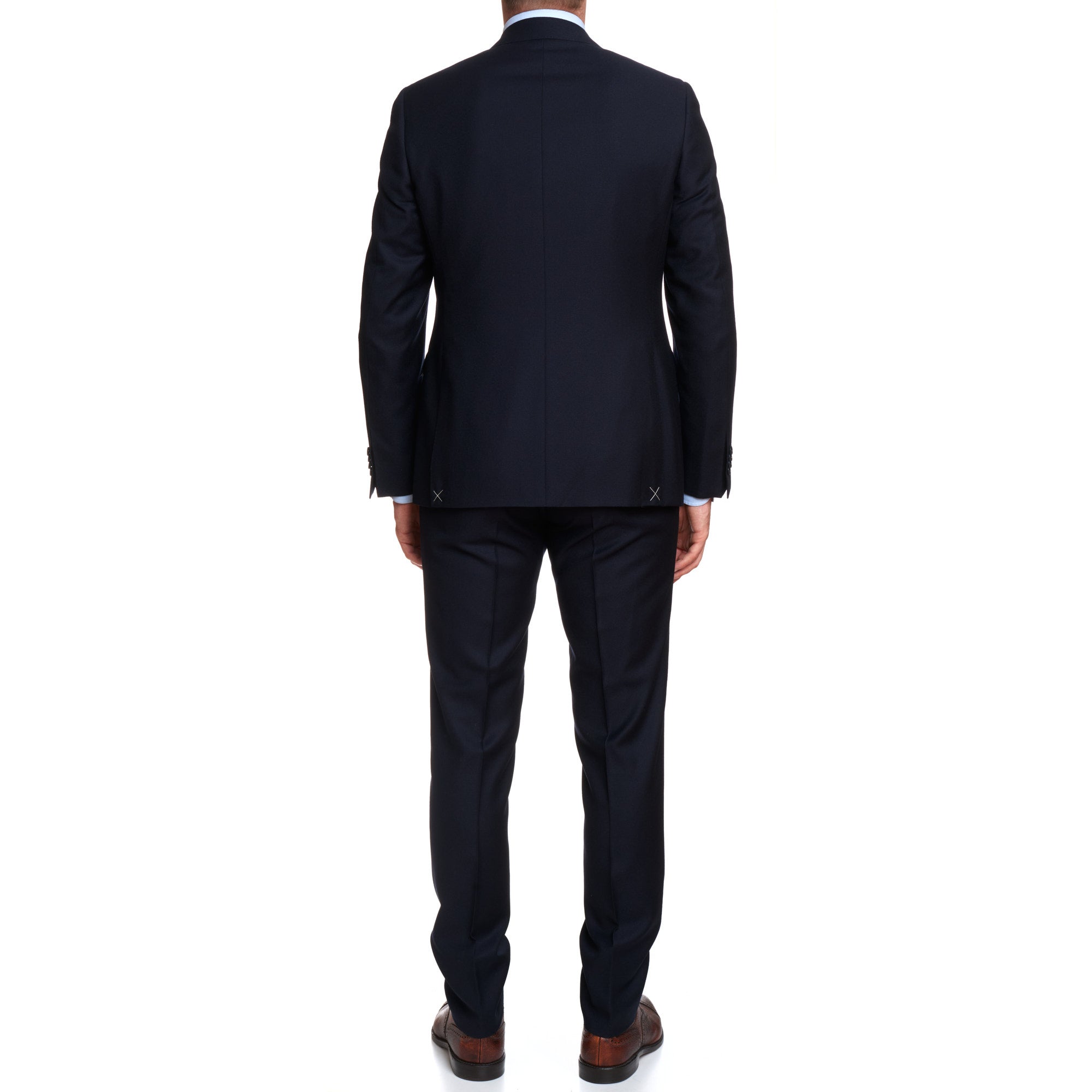 CANALI 1934 Dark Blue Wool Flannel Suit EU 50 US 40 Regular Slim Fit Cut CANALI