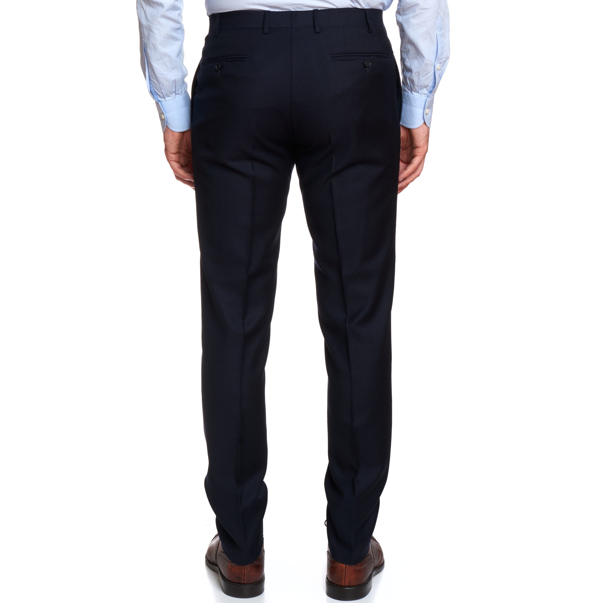 CANALI 1934 Dark Blue Wool Flannel Suit EU 50 US 40 Regular Slim Fit Cut CANALI