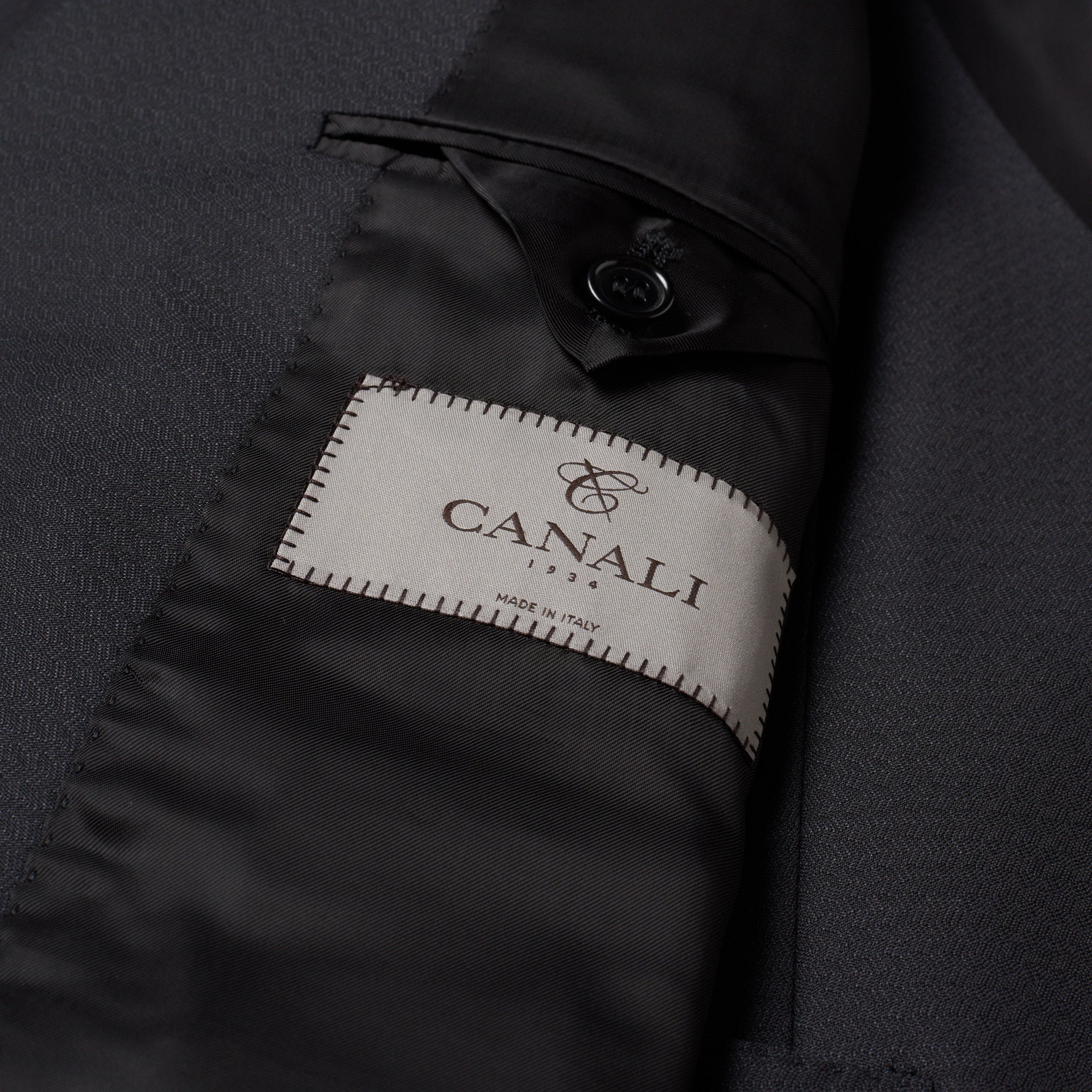 CANALI 1934 Dark Gray Travel Wool-Mohair 3 Piece Suit EU 50 US 40 Slim Fit CANALI