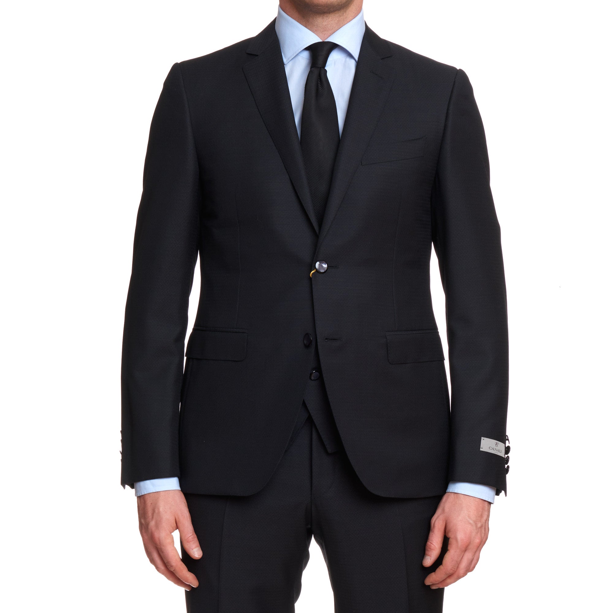 CANALI 1934 Dark Gray Travel Wool-Mohair 3 Piece Suit EU 50 US 40 Slim Fit CANALI