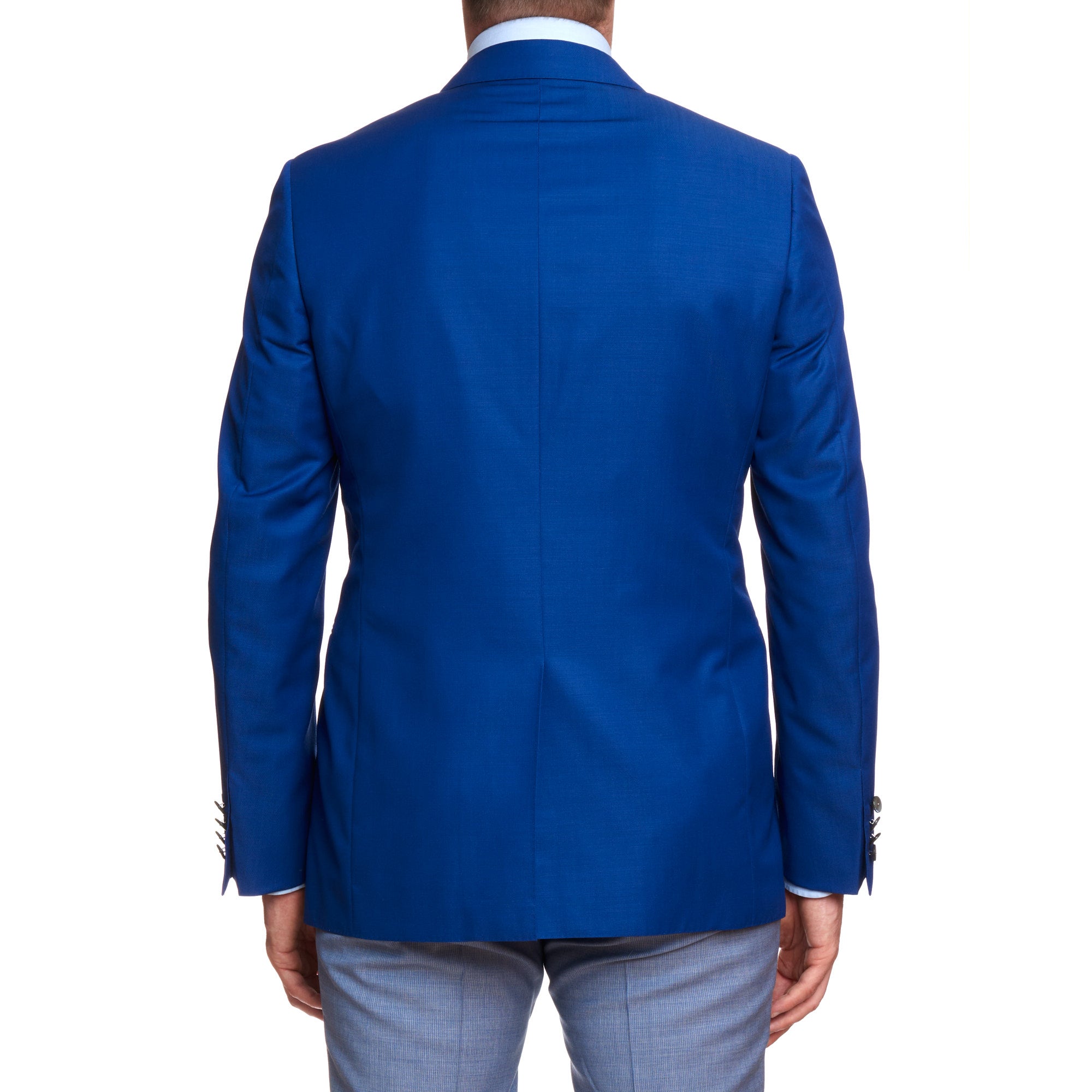 CANALI 1934 Blue Travel Wool-Mohair Double Breasted Suit EU 50 US 40 Slim Fit CANALI