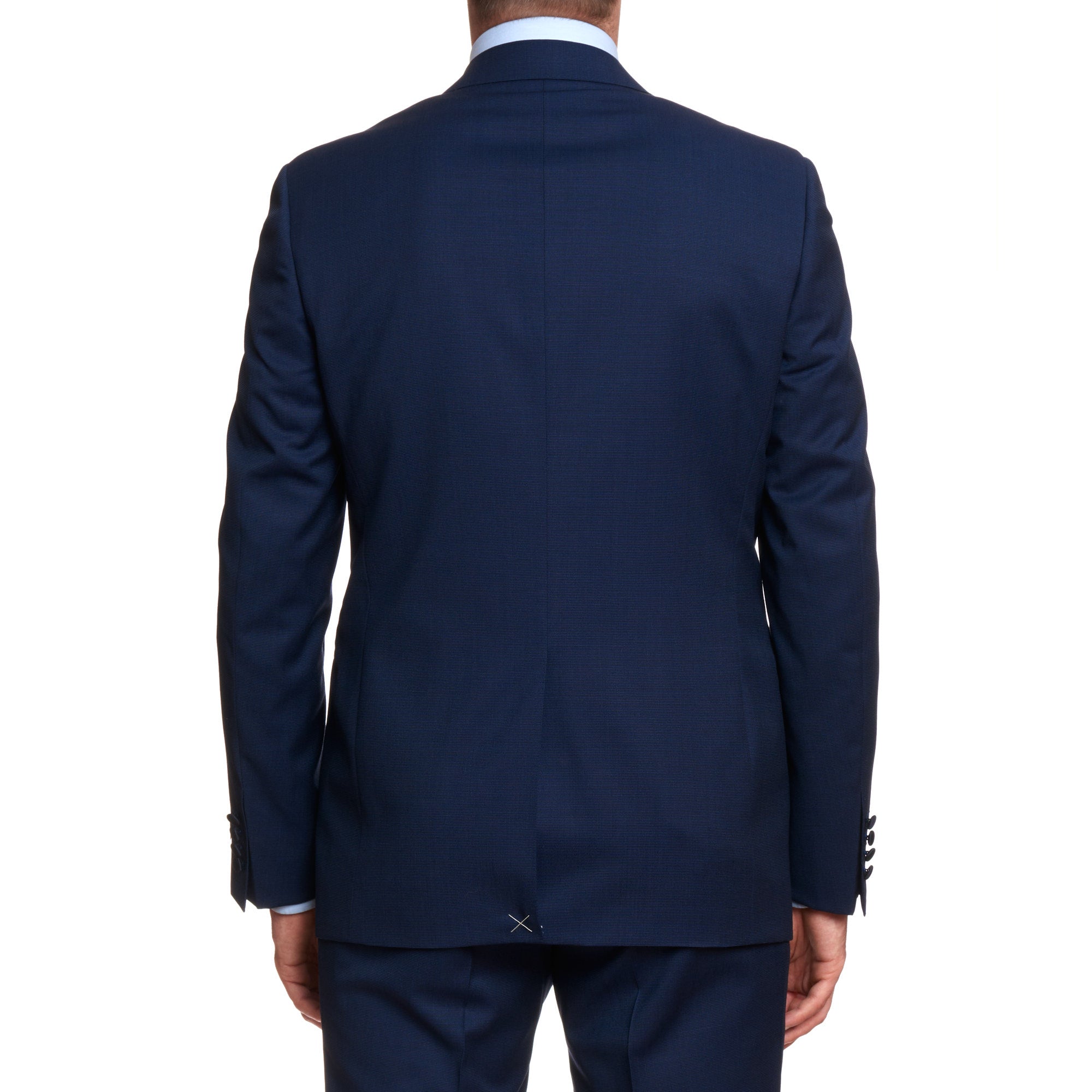 CANALI 1934 Navy Blue Water Resistant Wool 1 Button Formal Suit EU 50 US 40 Slim Fit CANALI