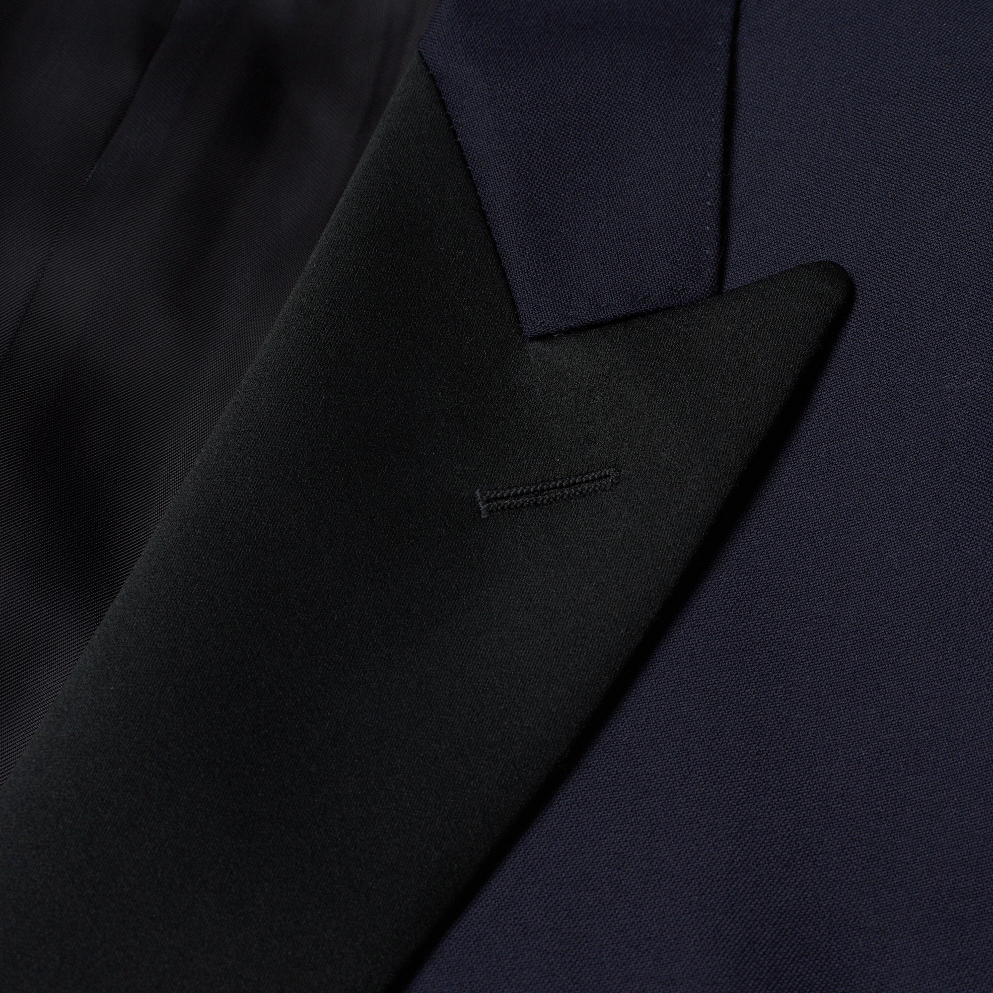 CANALI 1934 Blue Water Resistant Wool 3 Piece Peak Lapel Formal Suit EU 50 US 40 Slim Fit CANALI