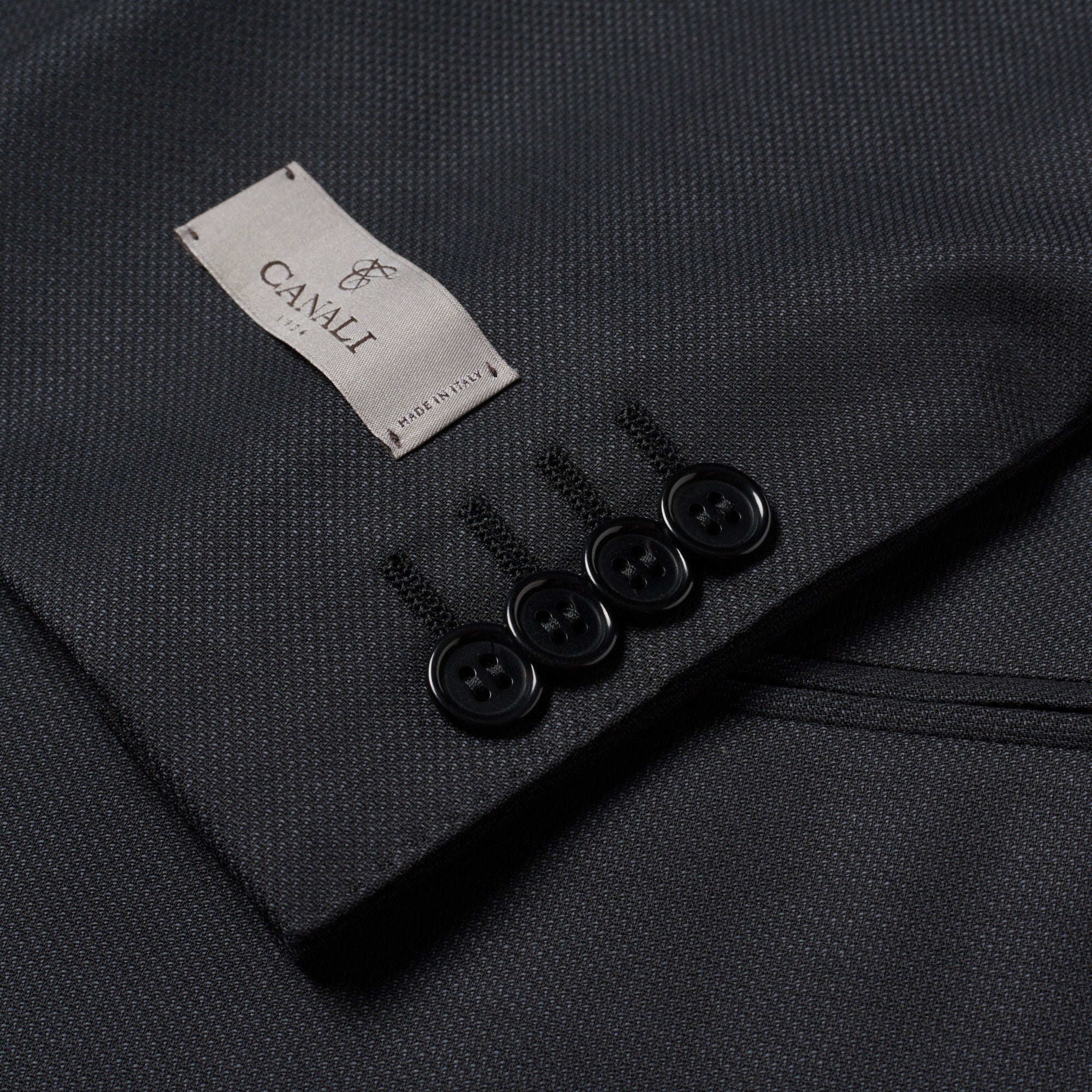 CANALI 1934 Dark Gray Travel Water Resistant Wool 1 Button Suit EU 50 US 40 Slim Fit CANALI