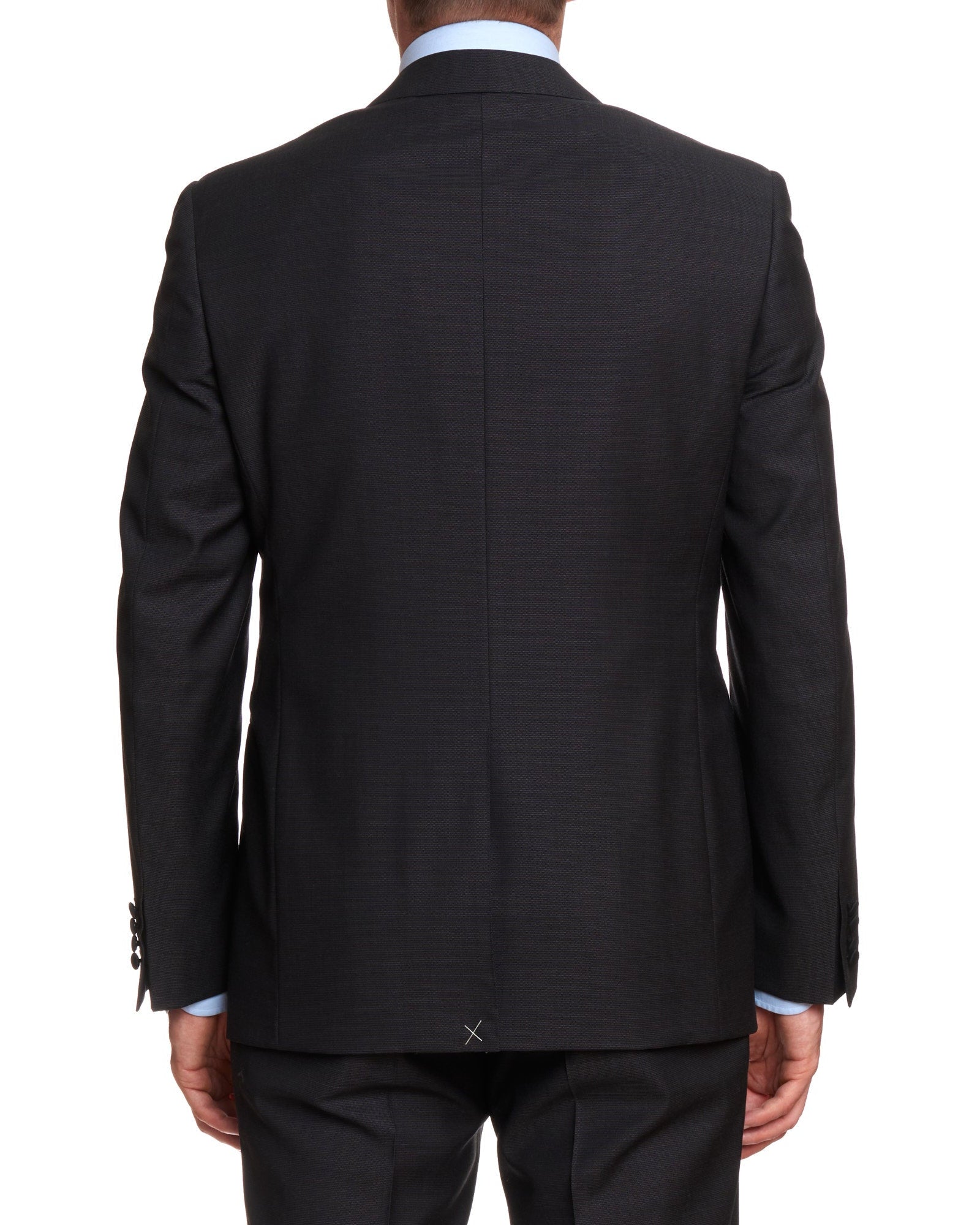 CANALI 1934 Dark Gray Water Resistant Wool 1 Button Peak Lapel Suit EU 50 US 40 Slim Fit CANALI