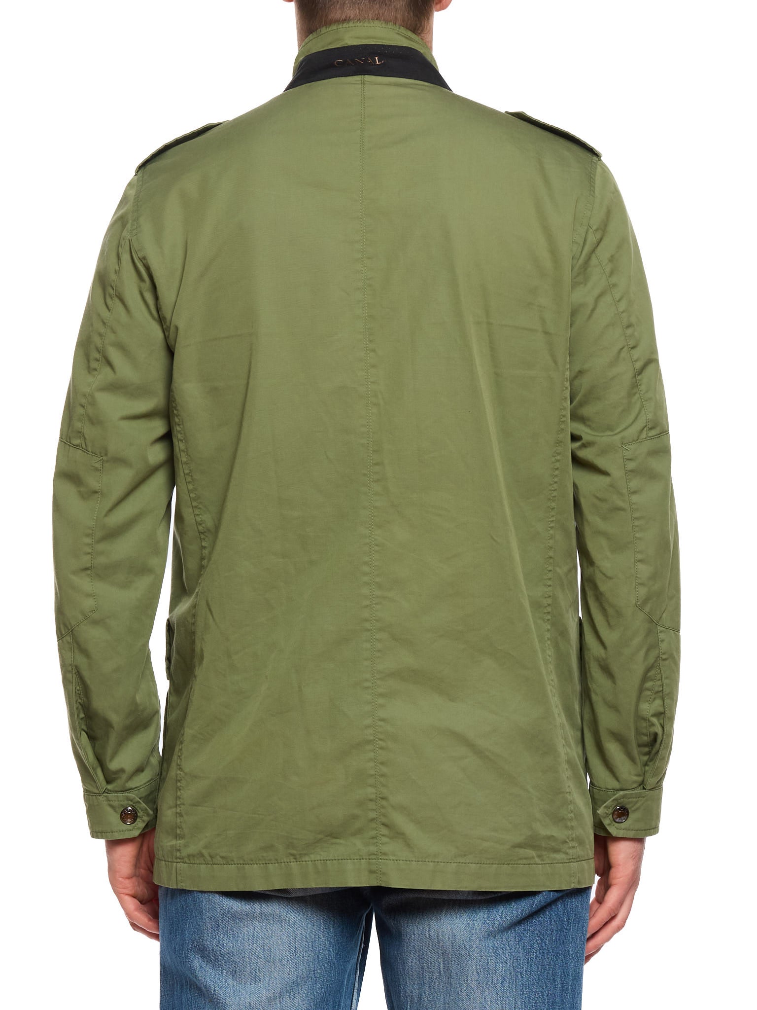 CANALI Green Rain&Wind Tech Cotton Polyamide Utility Jacket