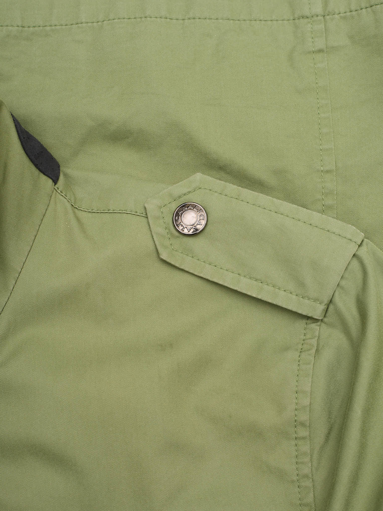 CANALI Green Rain&Wind Tech Cotton Polyamide Utility Jacket