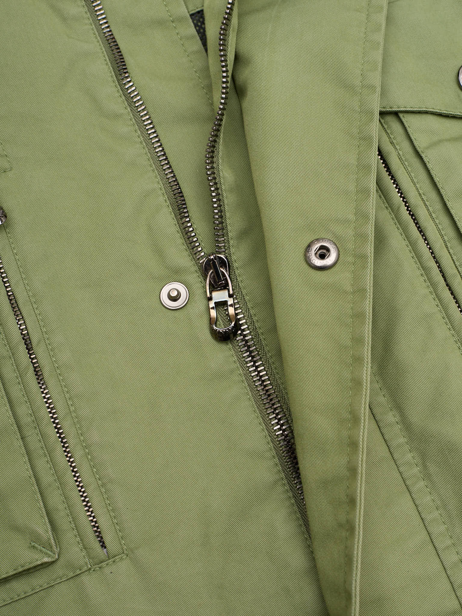CANALI Green Rain&Wind Tech Cotton Polyamide Utility Jacket