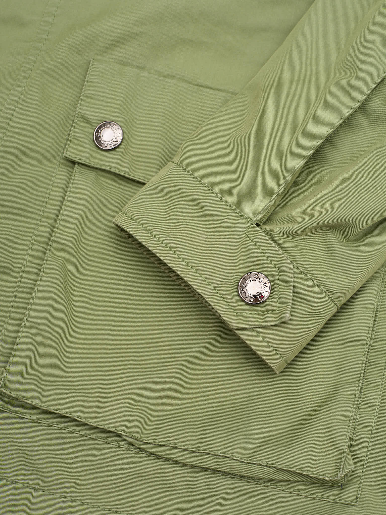 CANALI Green Rain&Wind Tech Cotton Polyamide Utility Jacket