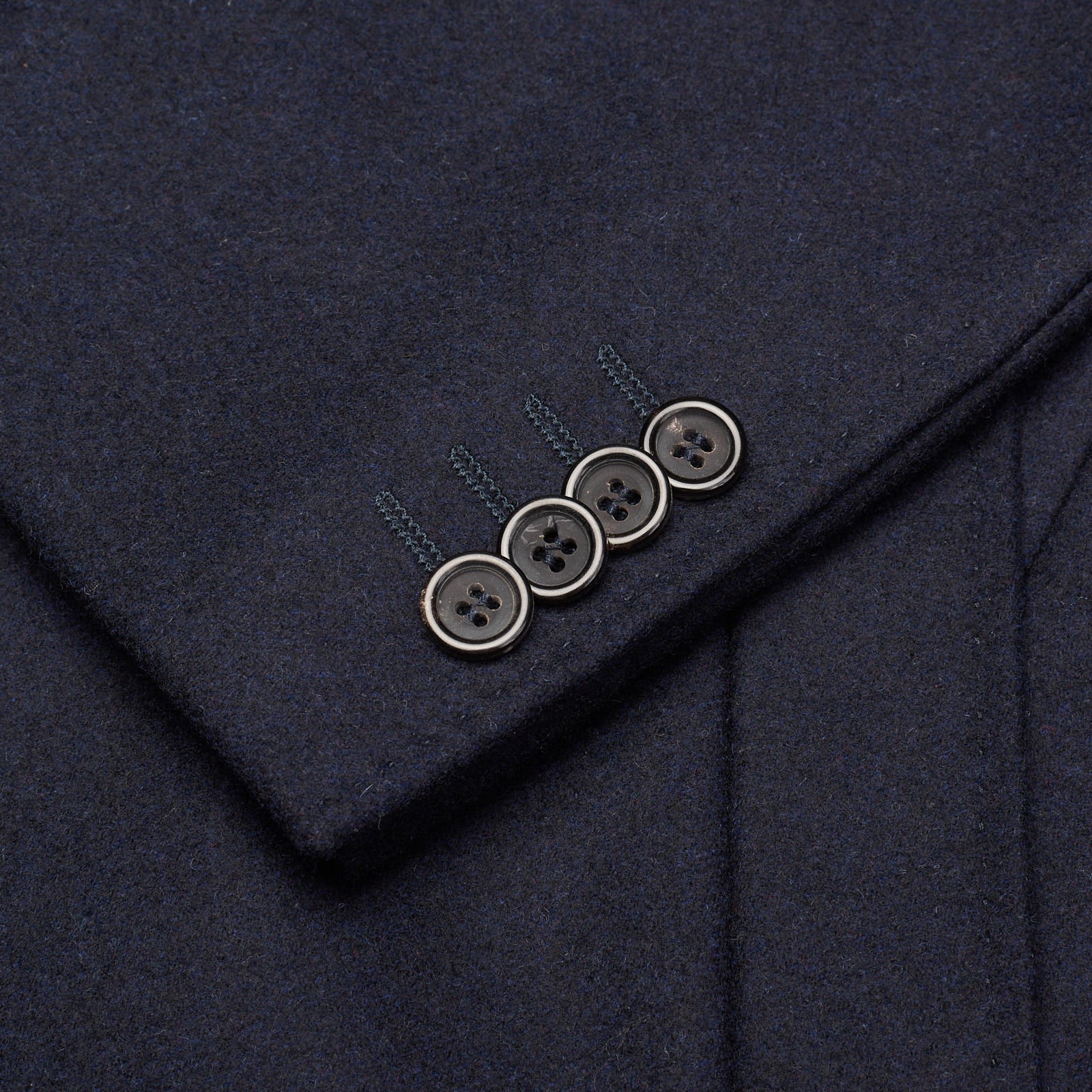 CANALI "KEI" Navy Blue Flannel Wool Jacket Coat EU 48 NEW US 38