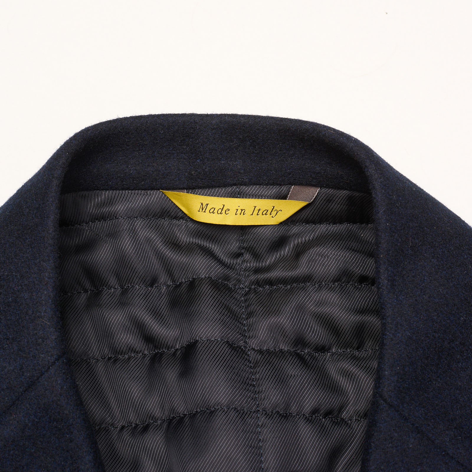 CANALI "KEI" Navy Blue Flannel Wool Jacket Coat EU 48 NEW US 38