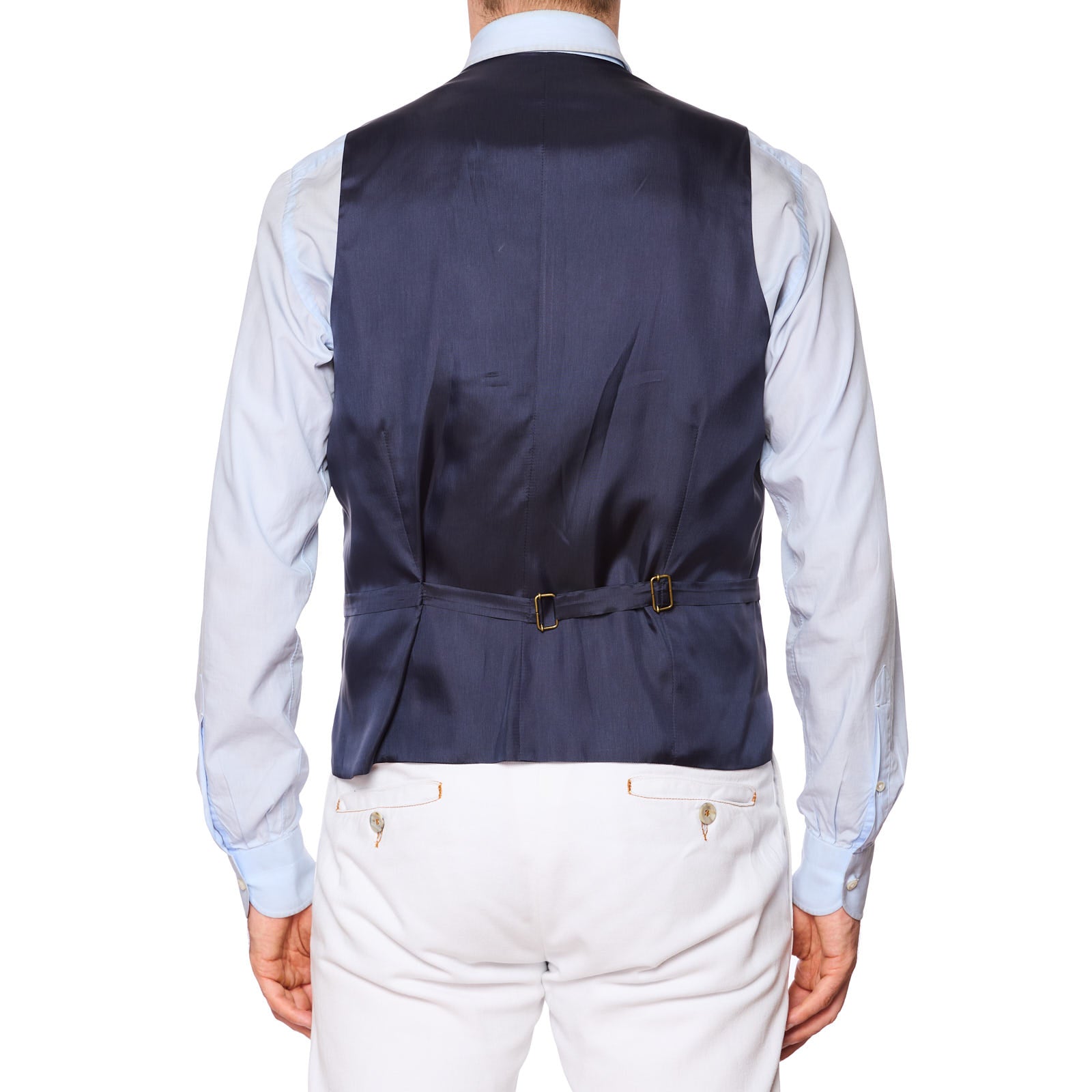 CANTARELLI Blue Wool 5 Button Vest Waistcoat EU 50 NEW US 40