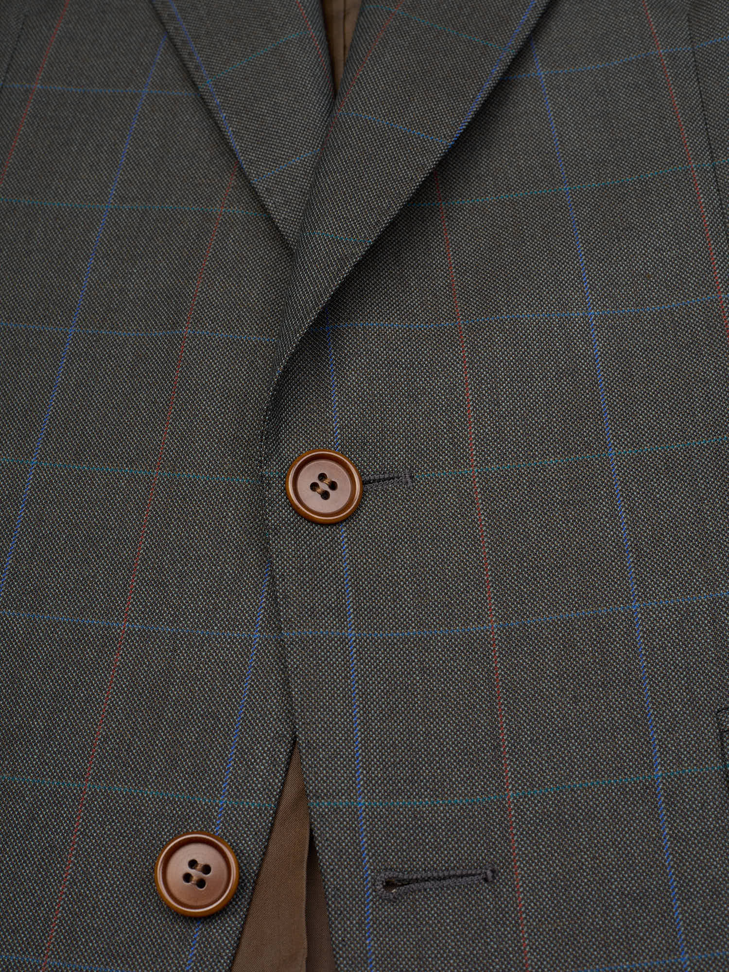 CANTARELLI Esquire for Sir Wilson Torino Gray Prince of Wales Wool Suit