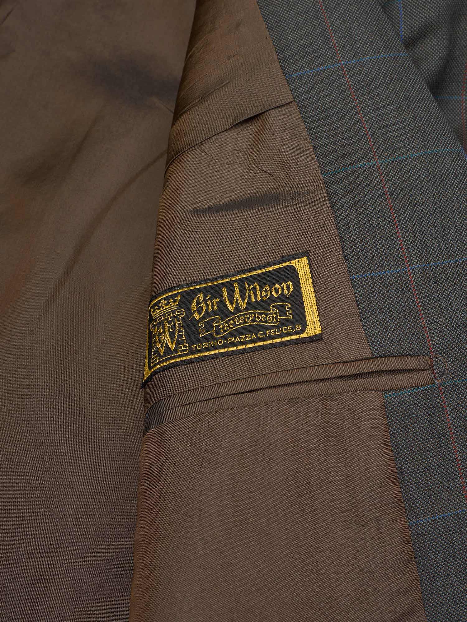 CANTARELLI Esquire for Sir Wilson Torino Gray Prince of Wales Wool Suit