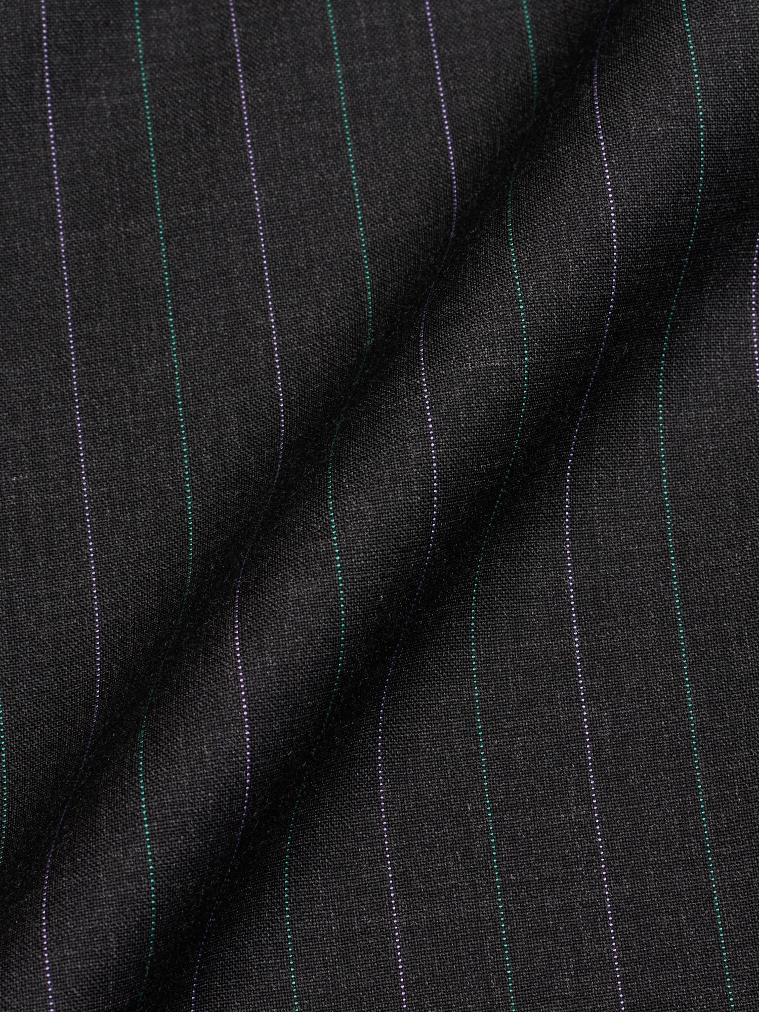 CANTARELLI for Sir Wilson Dark Gray Striped Virgin Loro Piana Wool Suit