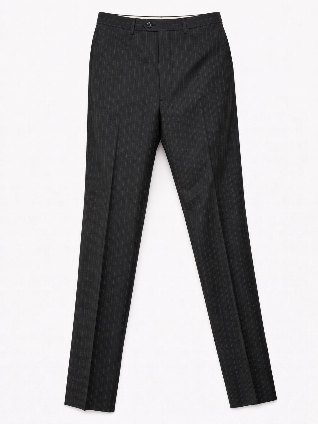 CANTARELLI for Sir Wilson Dark Gray Striped Virgin Loro Piana Wool Suit