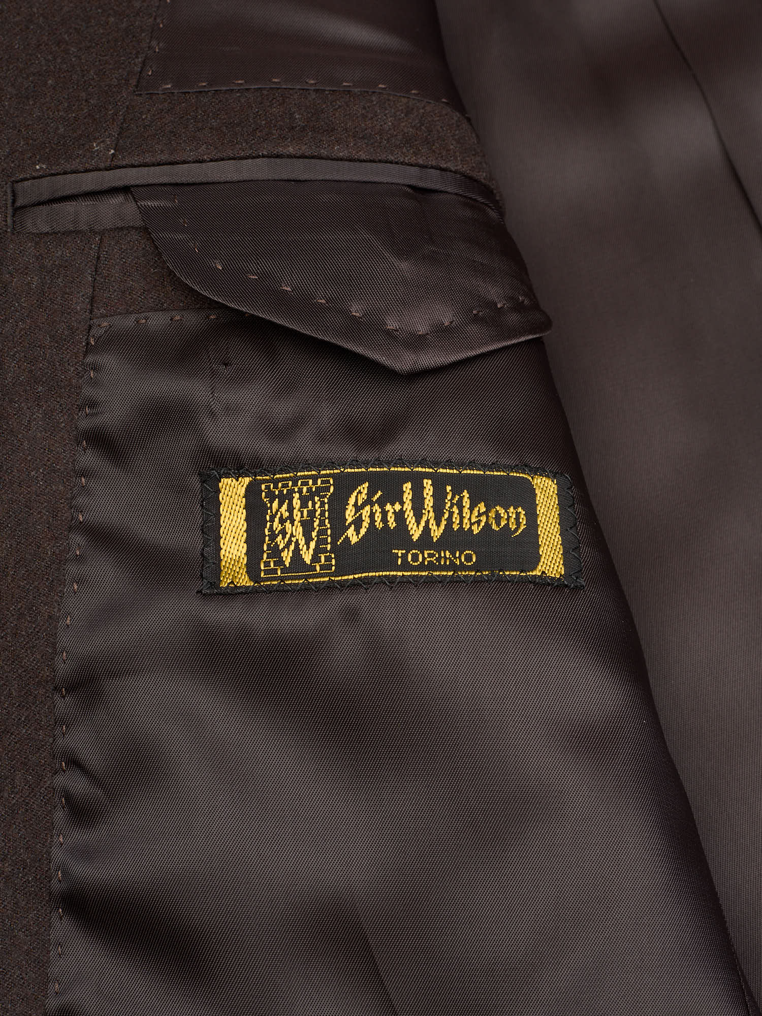 Sir Wilson Torino Diplomat Brown Virgin Cerruti Wool Suit