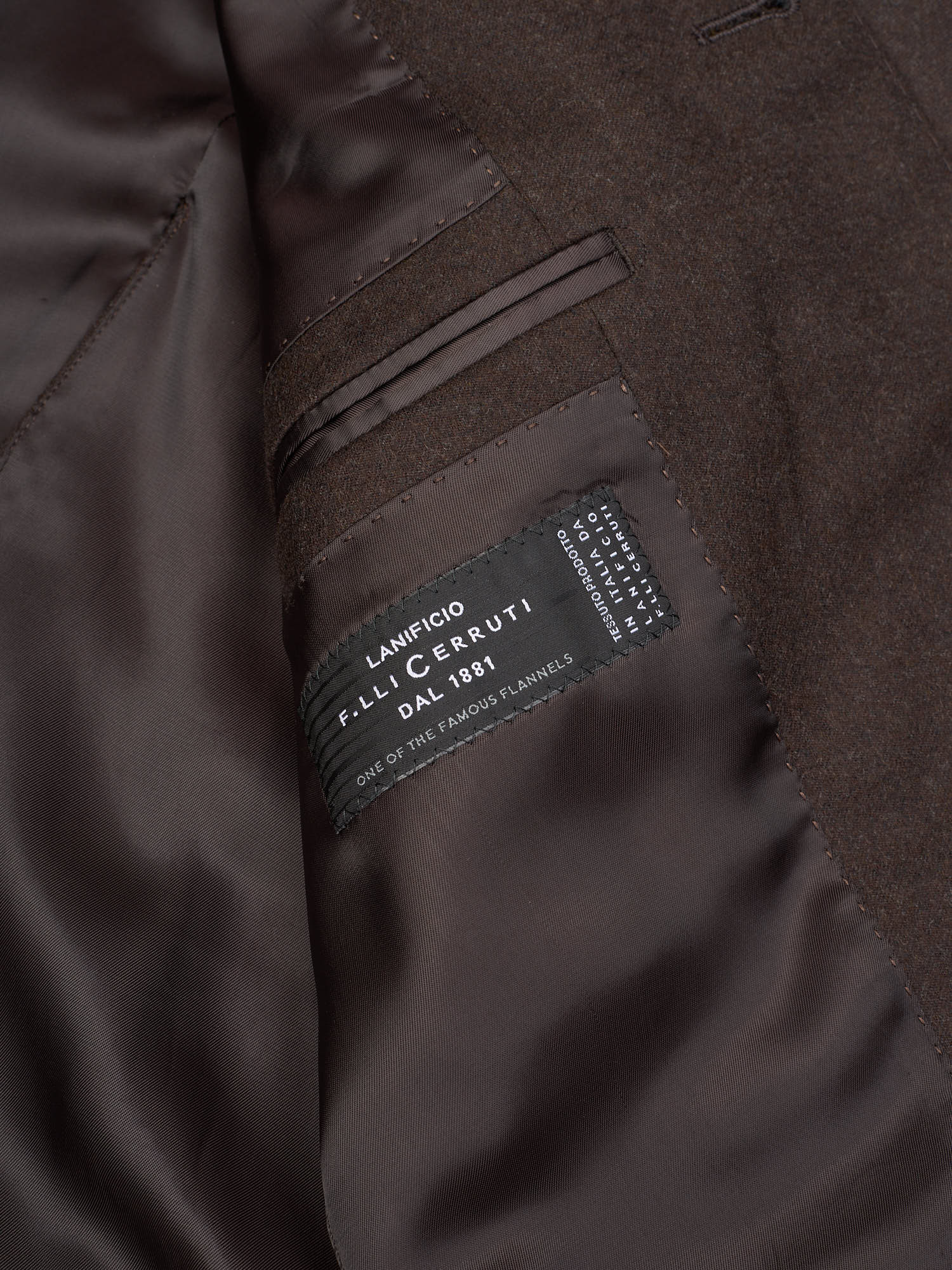 Sir Wilson Torino Diplomat Brown Virgin Cerruti Wool Suit
