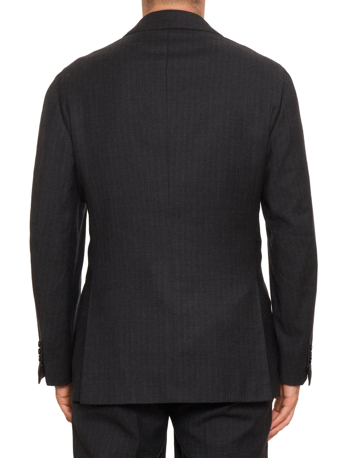 CESARE ATTOLINI Napoli Charcoal Gray Wool Suit US 44 EU 54