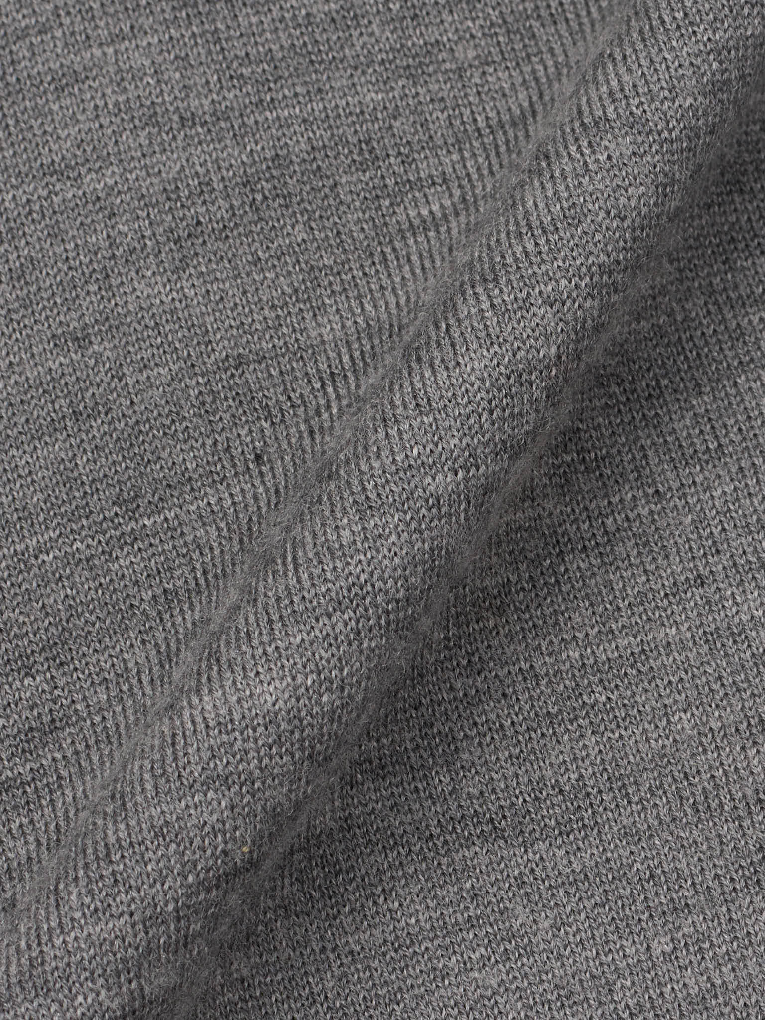 CESARE ATTOLINI Gray Wool-Silk V-Neck Sweater NEW M
