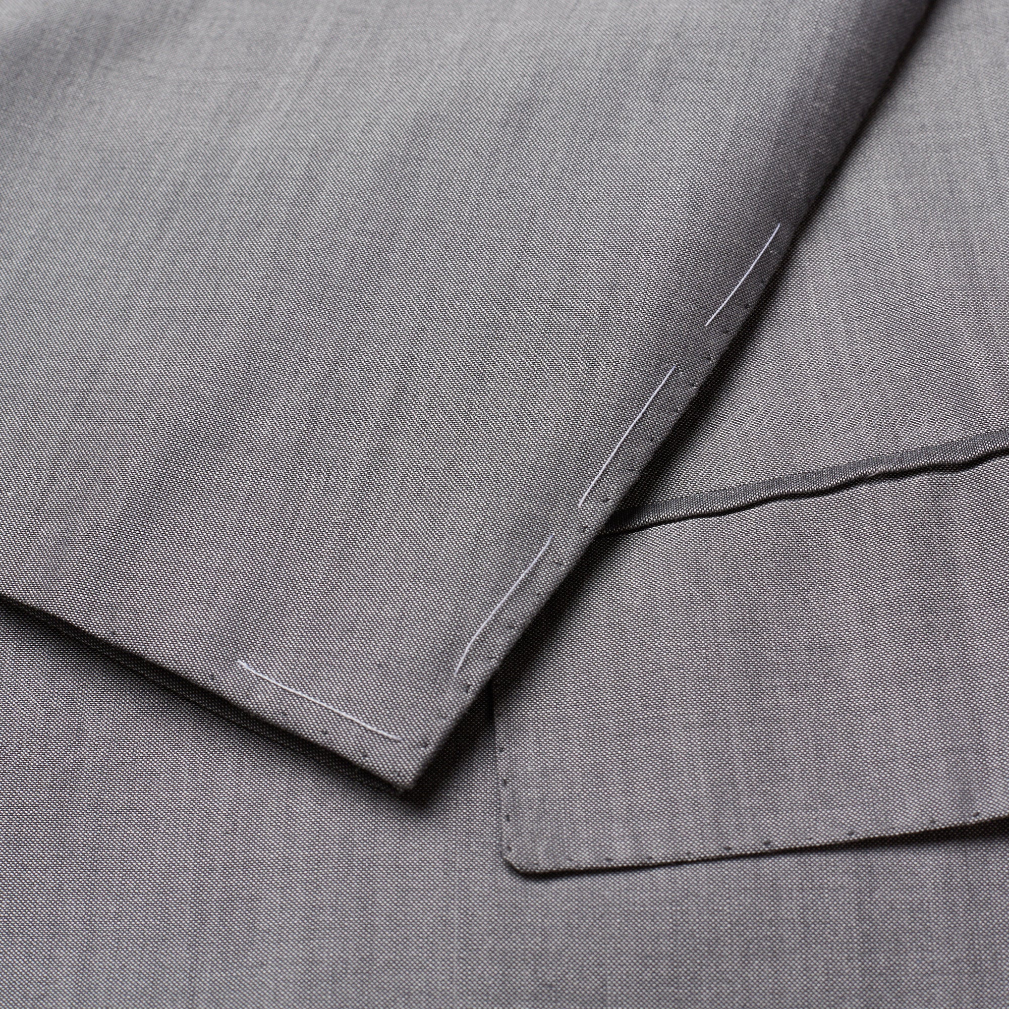 CESARE ATTOLINI Handmade Gray Cotton-Wool Super 120's Peak Lapel Suit NEW CESARE ATTOLINI