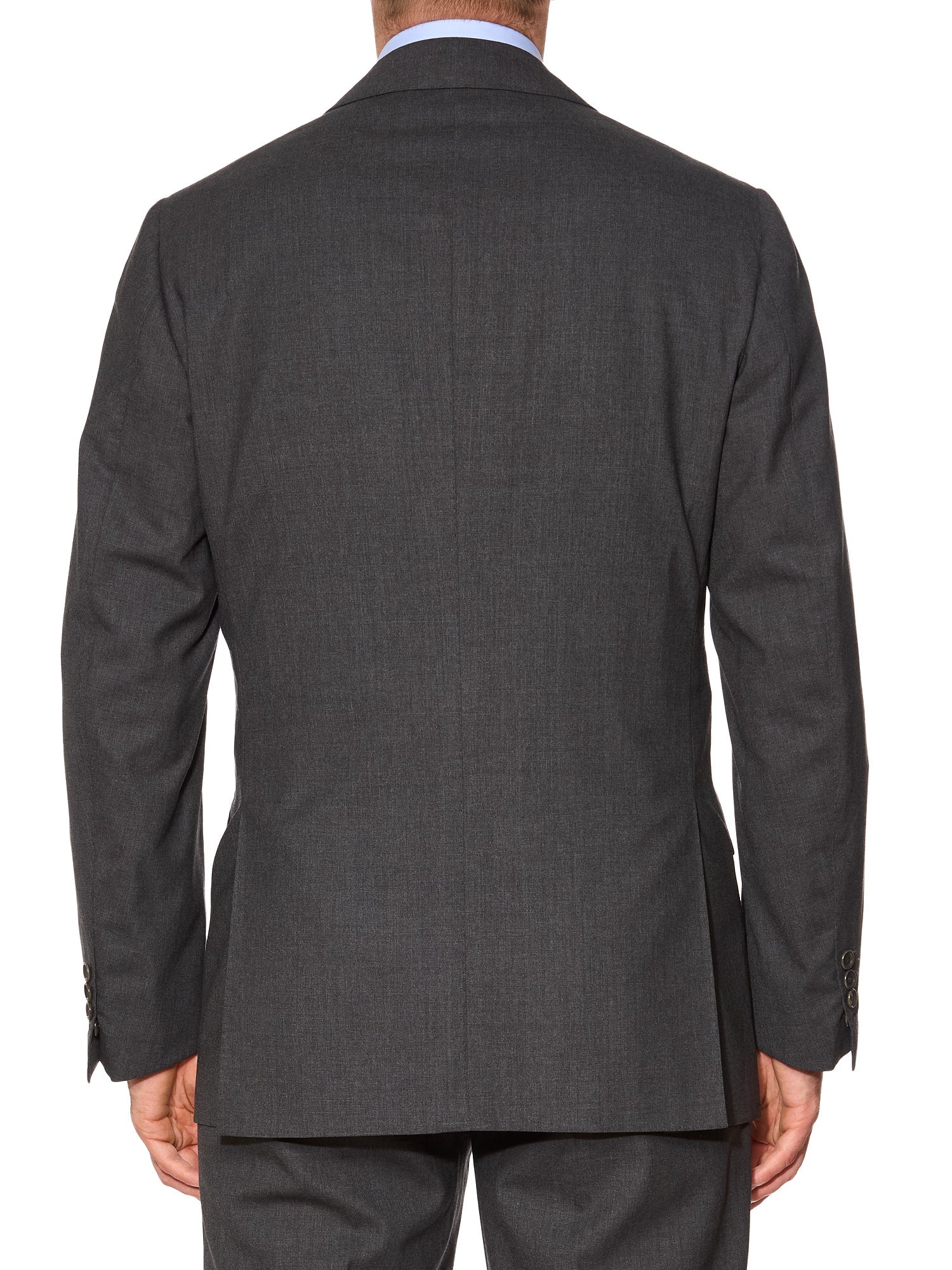 CESARE ATTOLINI Napoli Handmade Gray Wool Suit EU 54 US 44