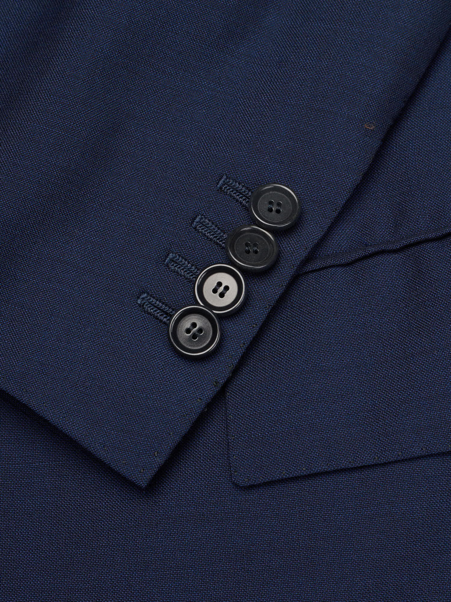 CESARE ATTOLINI Napoli Custom Made Blue Wool-Mohair Blazer Jacket EU 50 US 40 Short