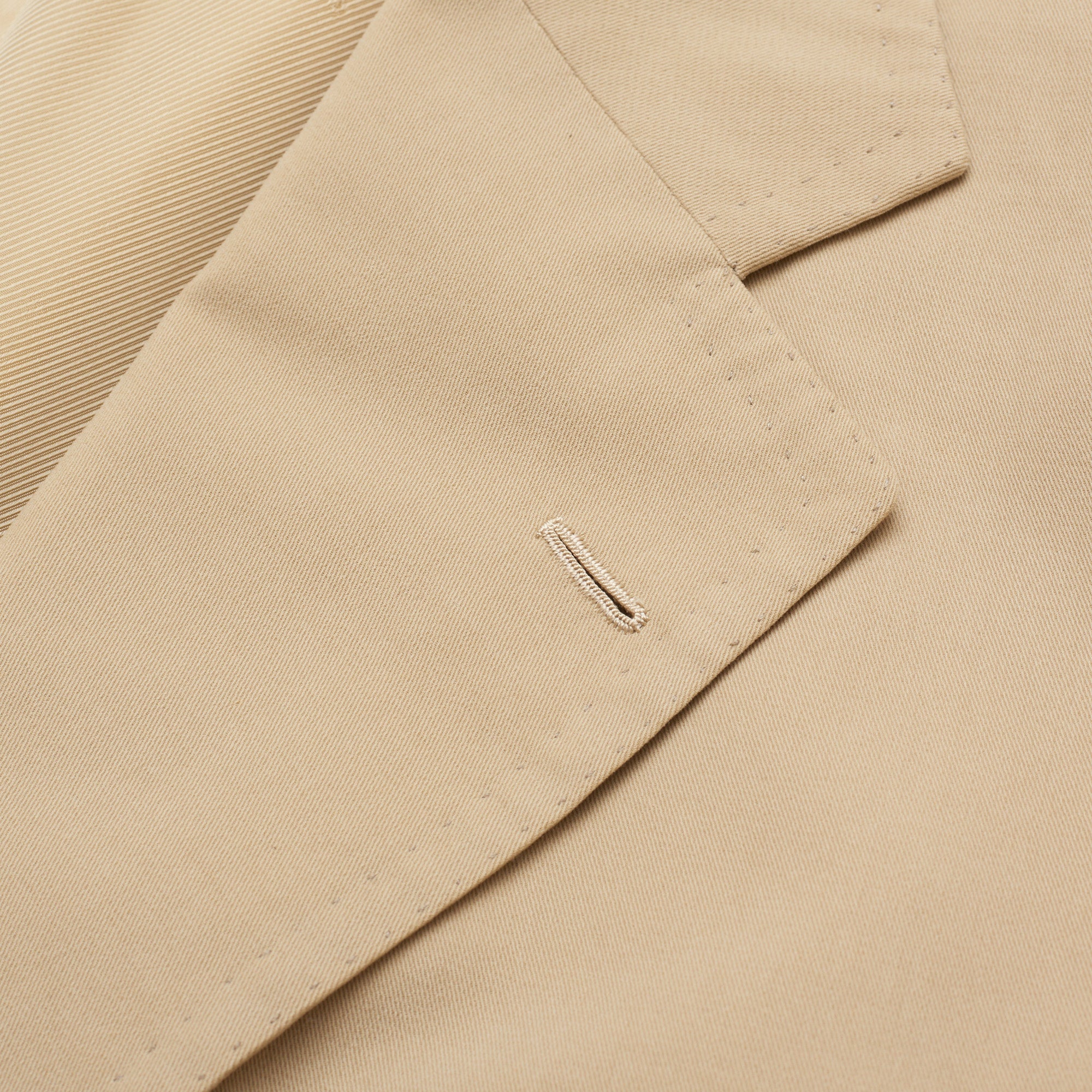 CESARE ATTOLINI Napoli Handmade Beige Twill Cotton Suit EU 54 US 44 Slim Regular Fit CESARE ATTOLINI