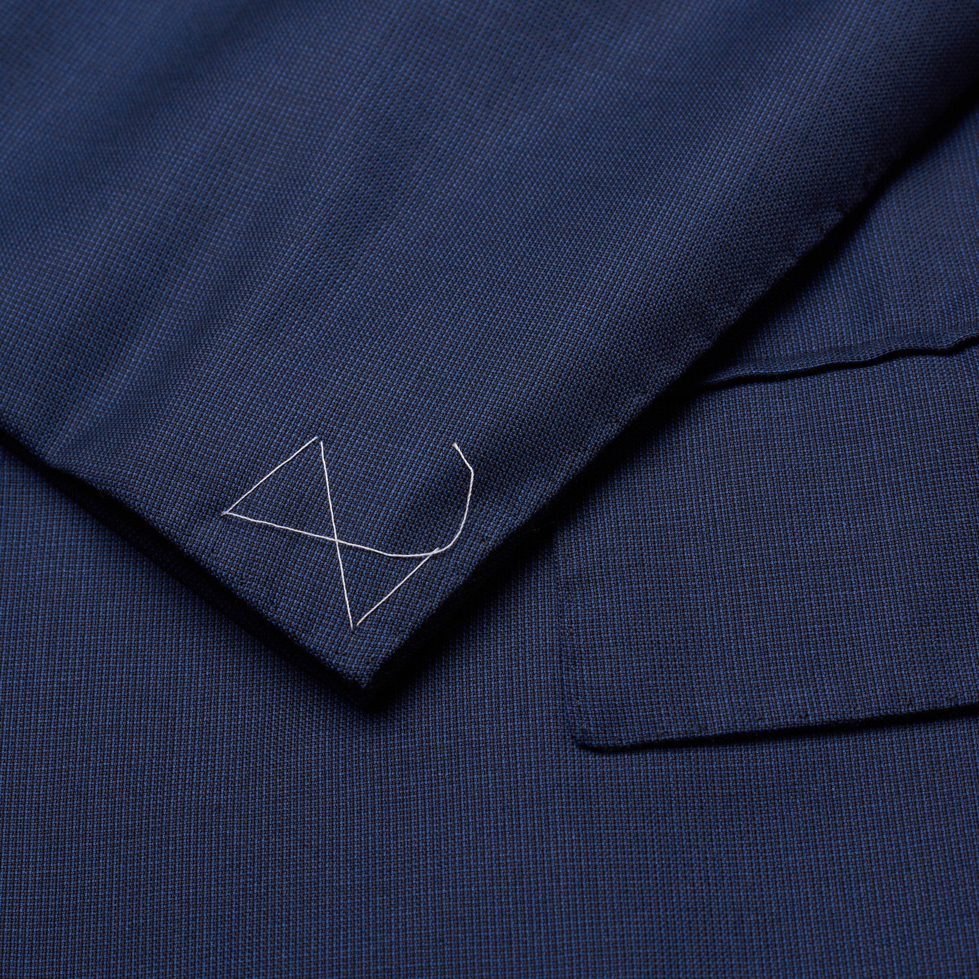 CESARE ATTOLINI Handmade Blue Nailhead Wool-Cashmere Suit 48 NEW US 38 CESARE ATTOLINI