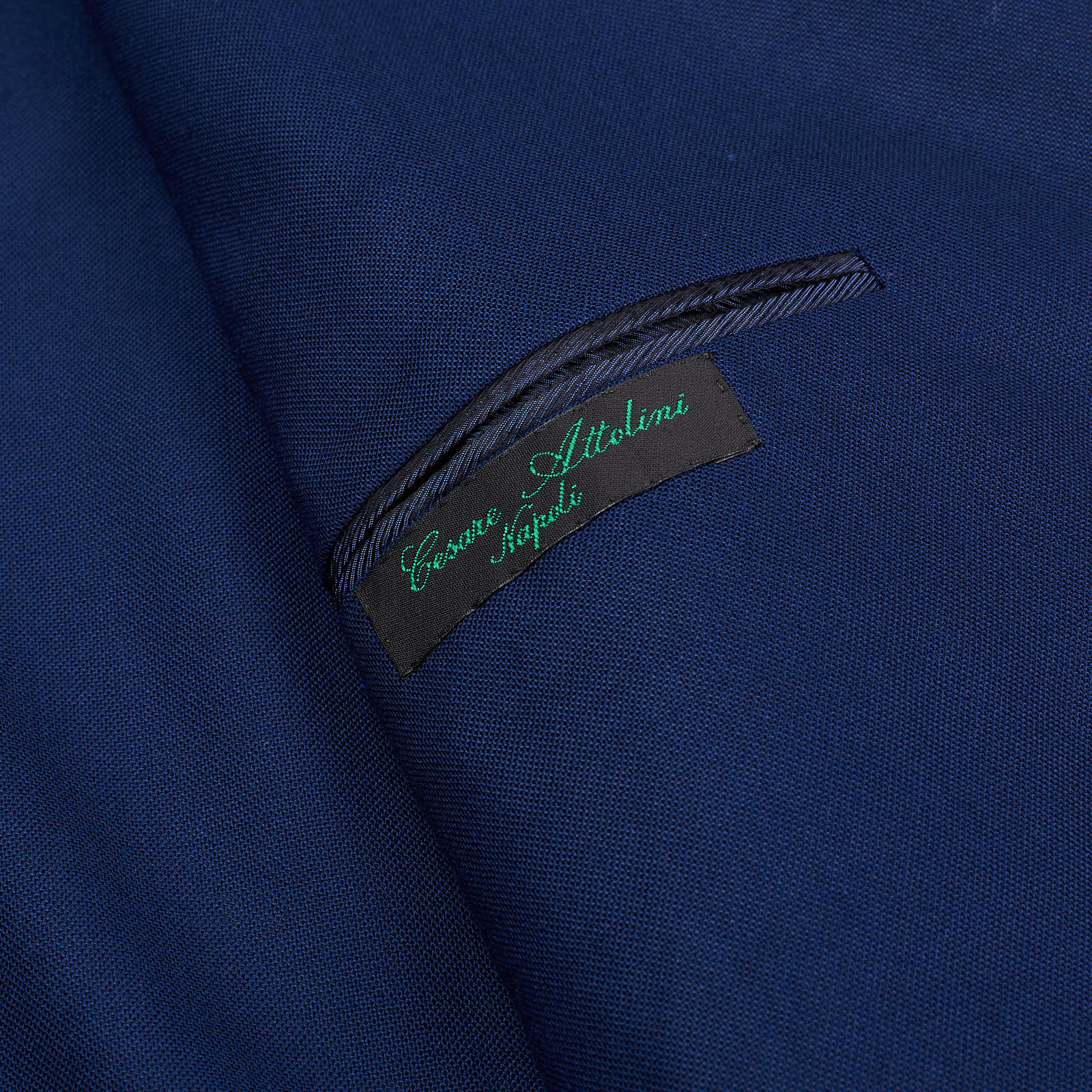 CESARE ATTOLINI for M.BARDELLI Handmade Blue Wool Jacket EU 50 NEW US 40