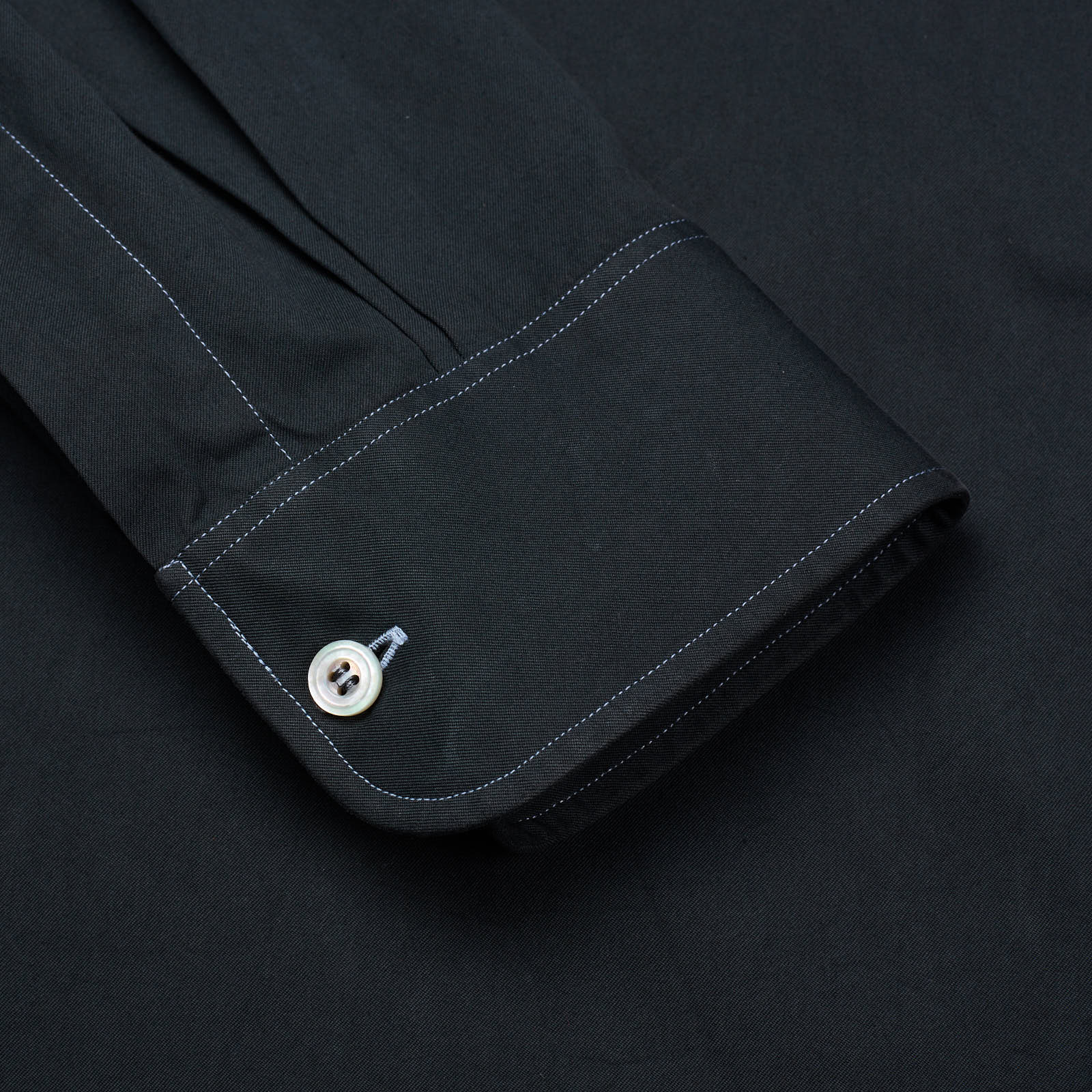 CHARVET Black Cotton Button-Down Shirt EU 40 NEW US 16