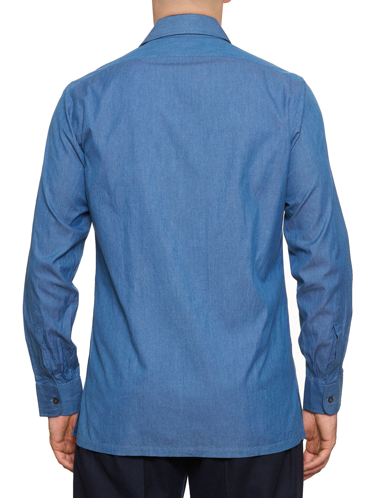 CHARVET Paris Blue Cotton MTM Denim Shirt
