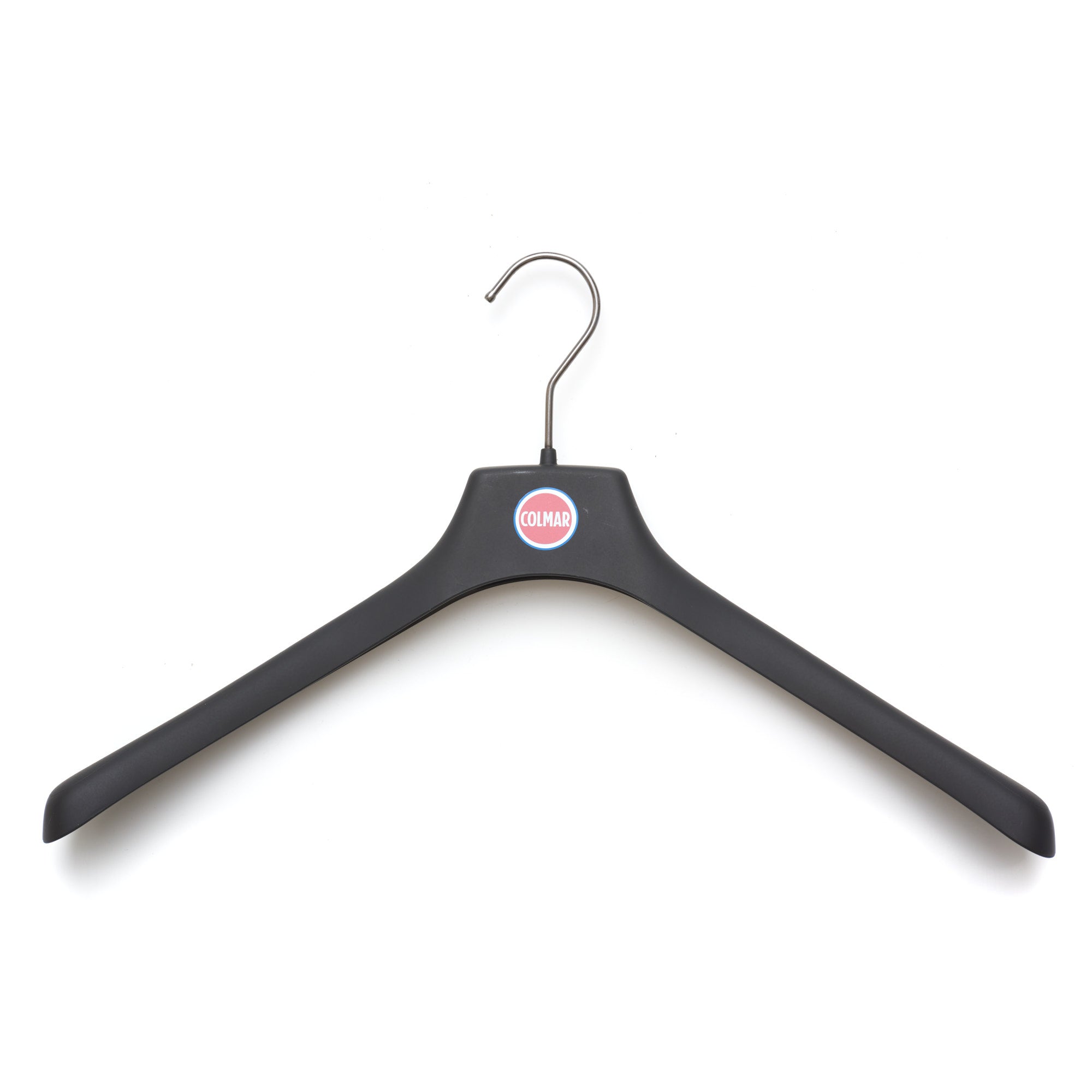 COLMAR Black Plastic Lightweight Coat Hanger Set of 5 COLMAR