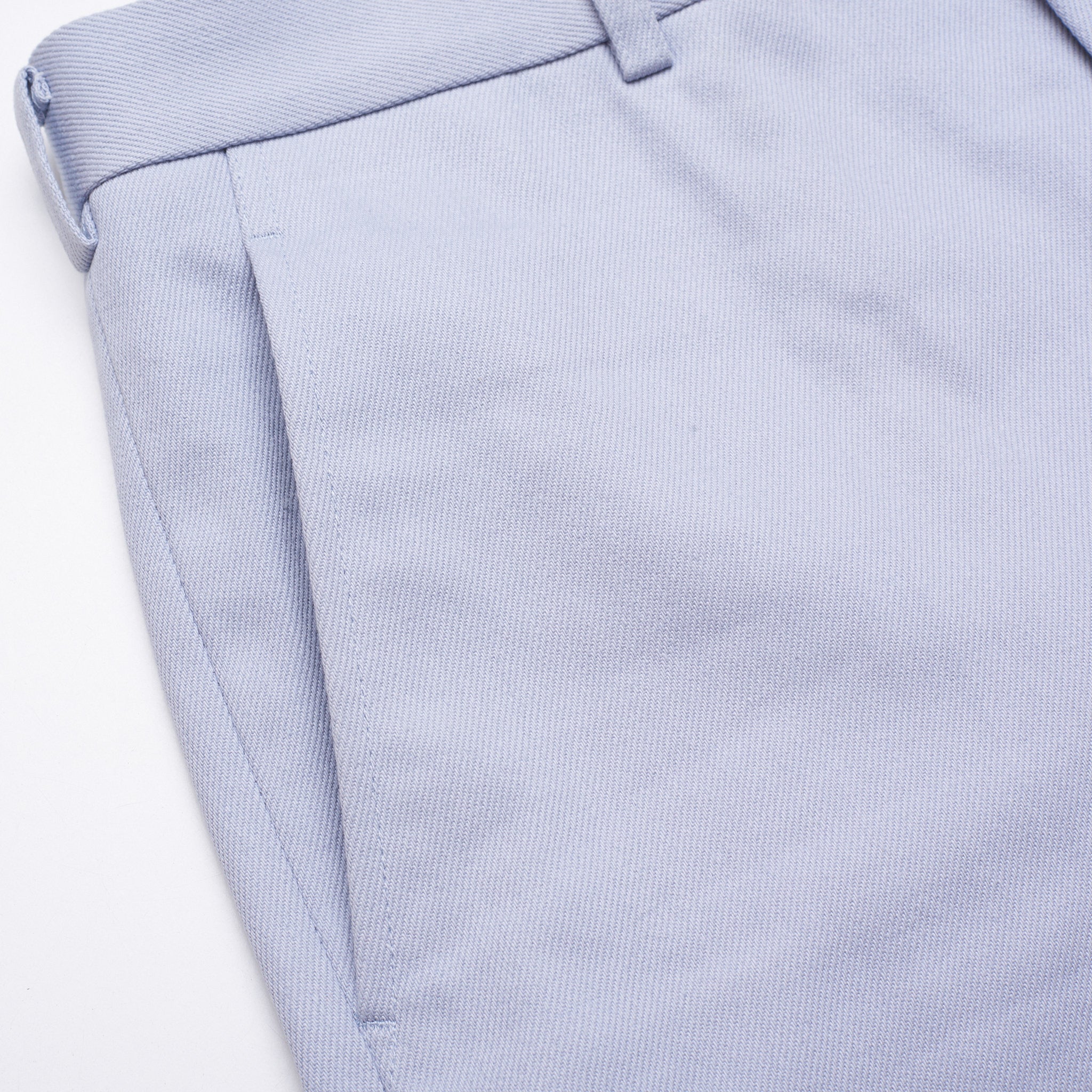 COMME DES GARCONS Homme Plug Light Blue Twill Cotton Shorts Size L COMME DES GARCONS