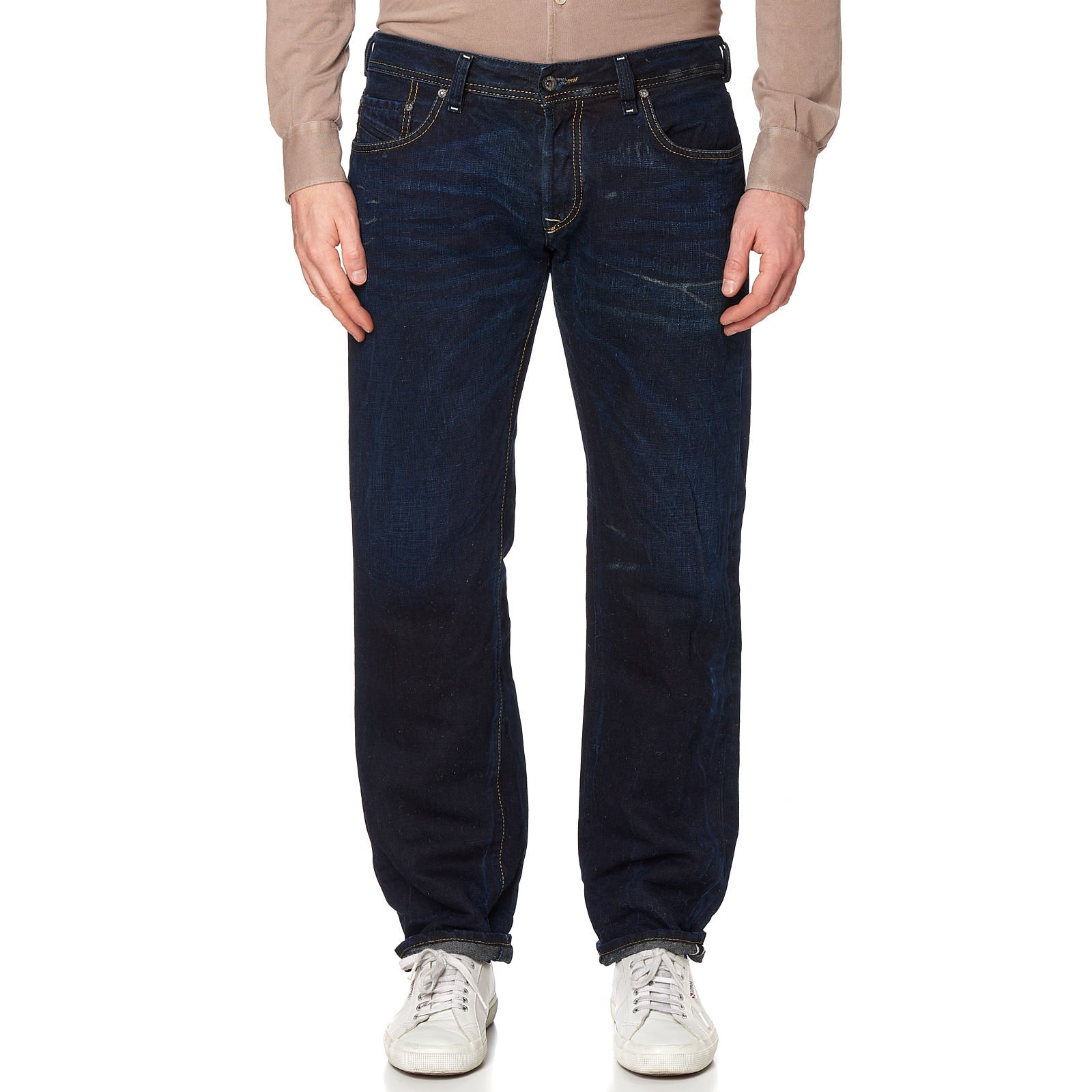 DIESEL "Our Glory" Gold Digger 0888M Blue-Hemp Selvedge Jeans NEW W33 L32 DIESEL